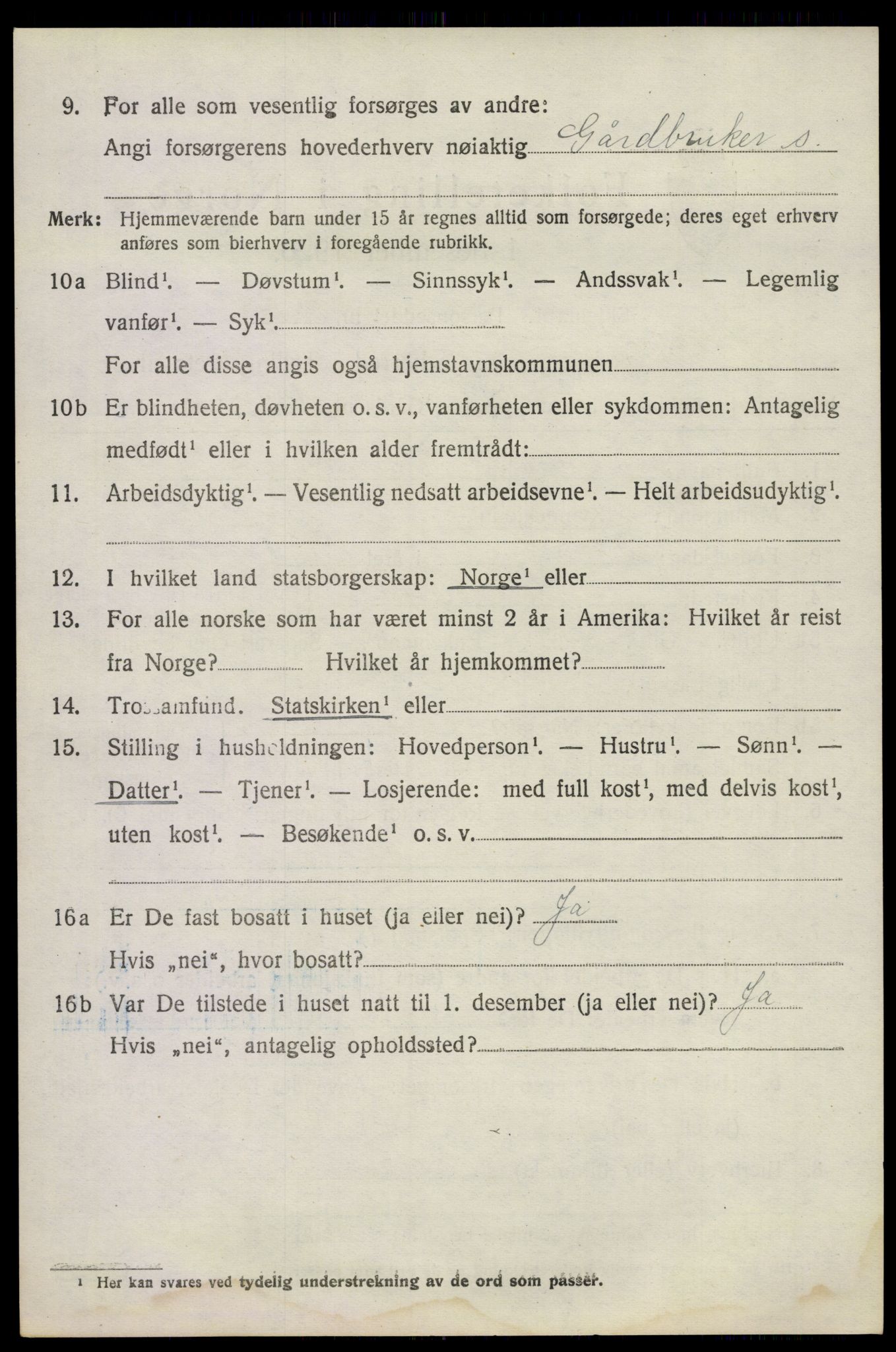 SAKO, 1920 census for Våle, 1920, p. 5389