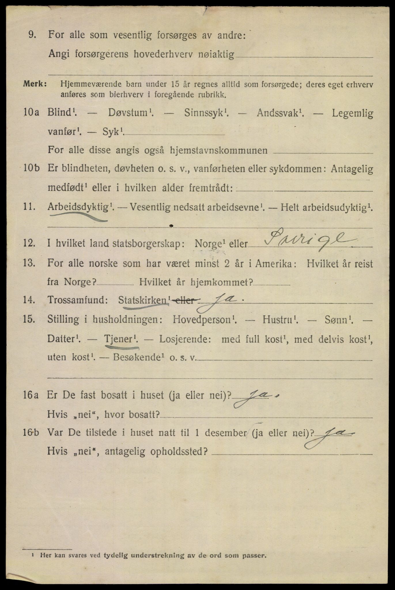 SAKO, 1920 census for Porsgrunn, 1920, p. 14444