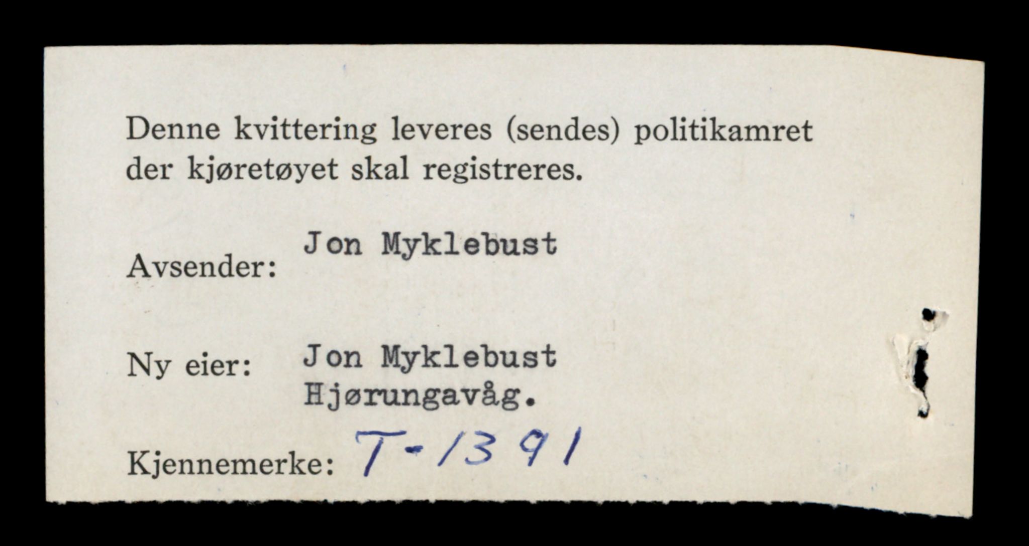 Møre og Romsdal vegkontor - Ålesund trafikkstasjon, SAT/A-4099/F/Fe/L0012: Registreringskort for kjøretøy T 1290 - T 1450, 1927-1998, p. 2229