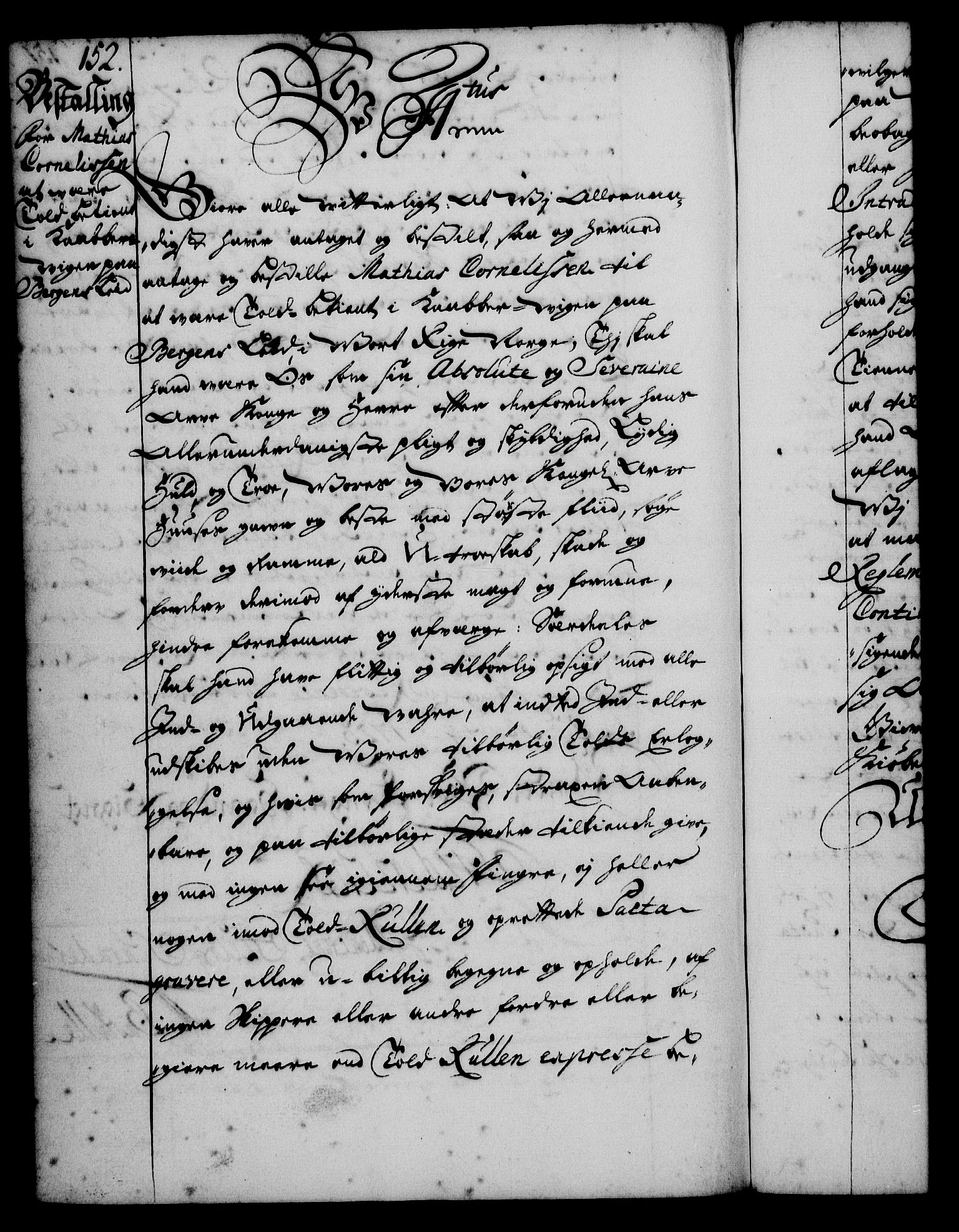 Rentekammeret, Kammerkanselliet, RA/EA-3111/G/Gg/Gge/L0001: Norsk bestallingsprotokoll med register (merket RK 53.25), 1720-1730, p. 152