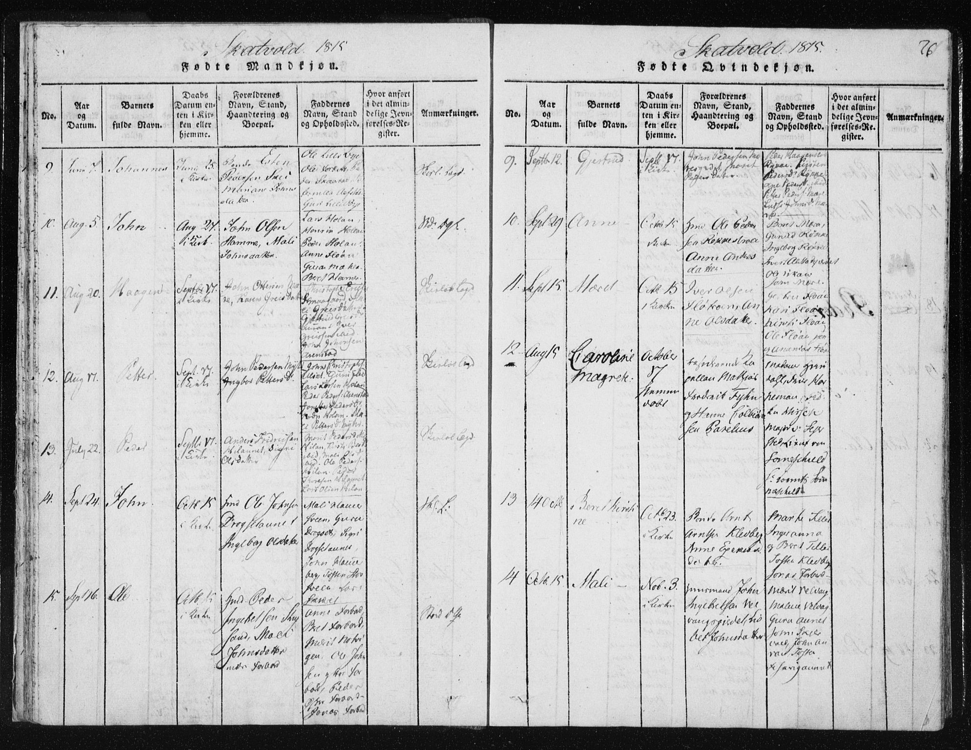 Ministerialprotokoller, klokkerbøker og fødselsregistre - Nord-Trøndelag, AV/SAT-A-1458/709/L0061: Parish register (official) no. 709A08 /2, 1815-1819, p. 26