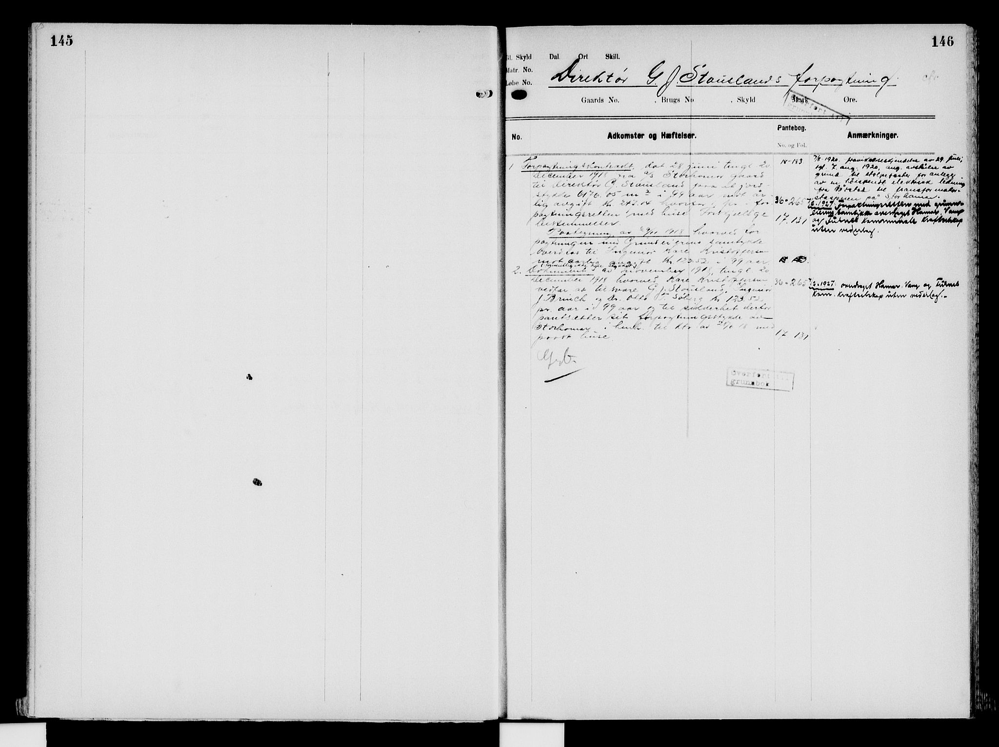 Nord-Hedmark sorenskriveri, SAH/TING-012/H/Ha/Had/Hade/L0008: Mortgage register no. 4.8, 1923-1940, p. 145-146