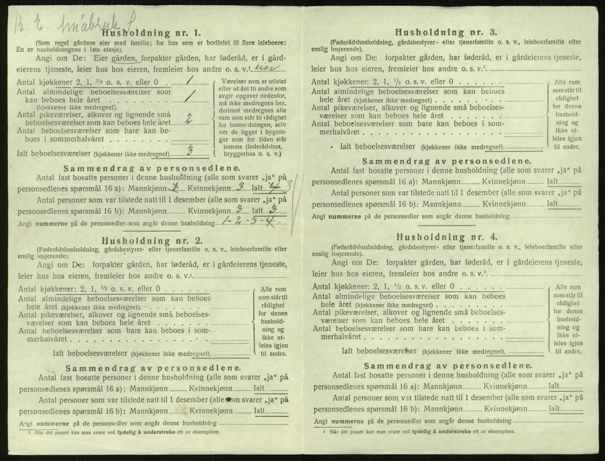 SAK, 1920 census for Søndeled, 1920, p. 304