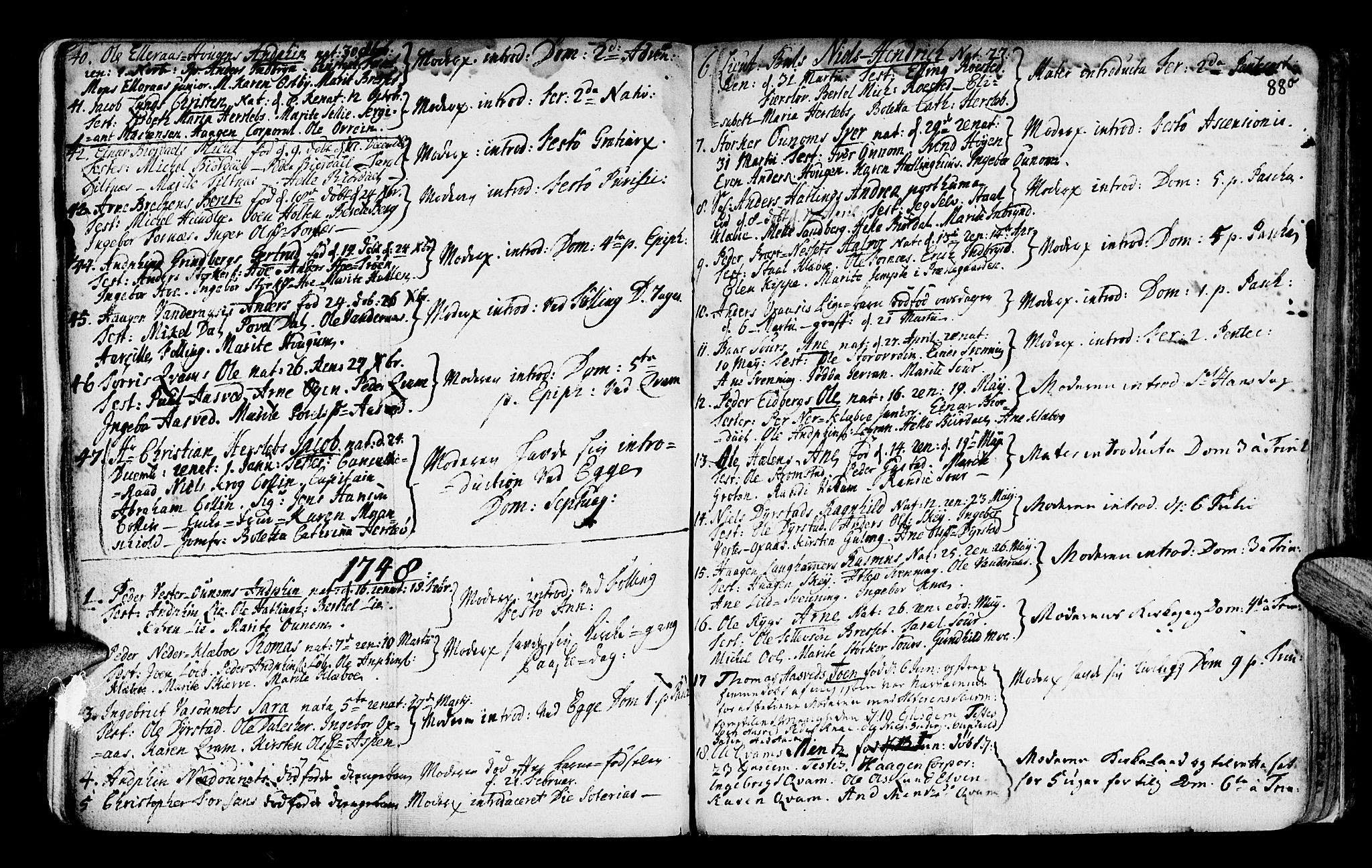 Ministerialprotokoller, klokkerbøker og fødselsregistre - Nord-Trøndelag, SAT/A-1458/746/L0439: Parish register (official) no. 746A01, 1688-1759, p. 88o