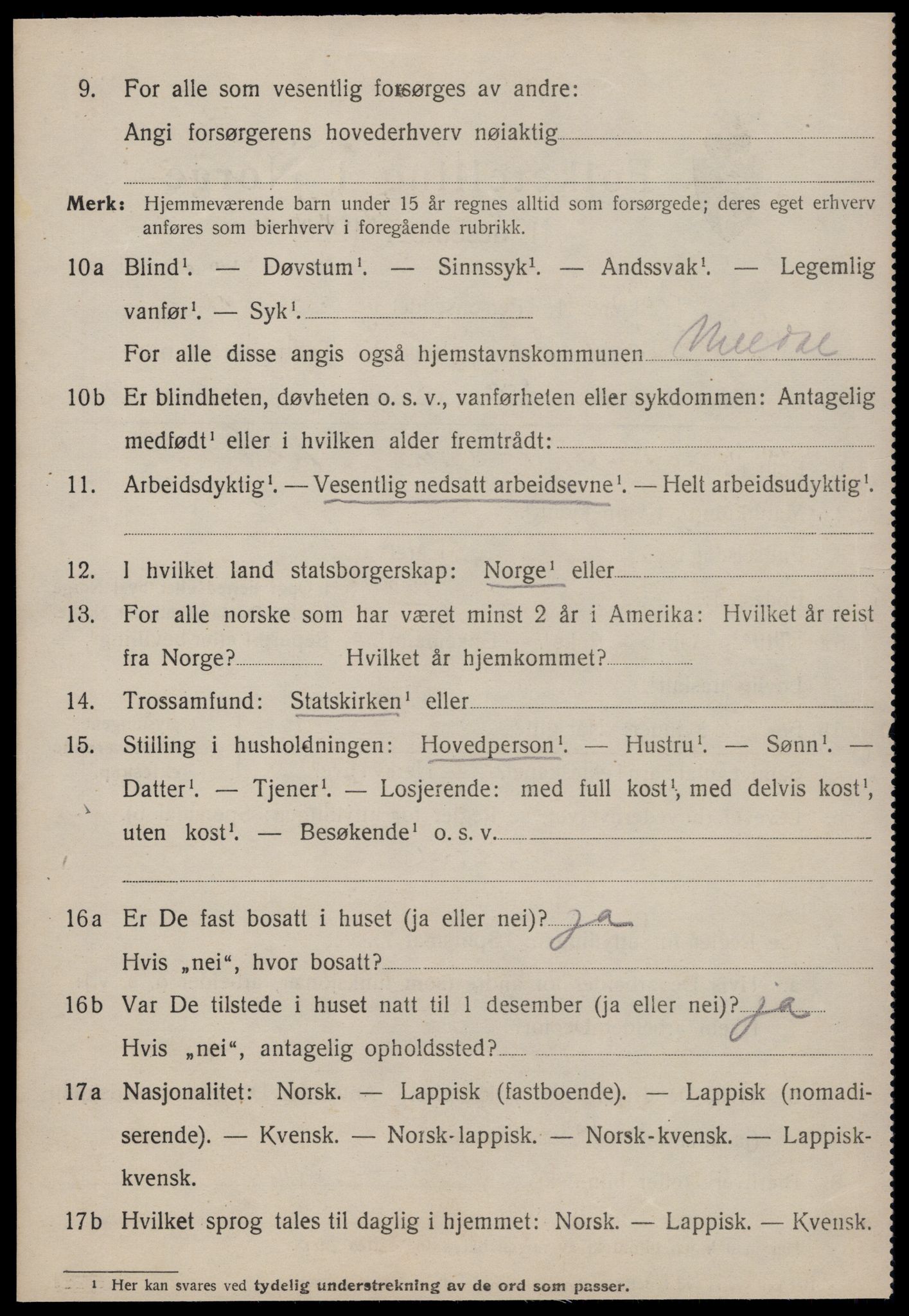 SAT, 1920 census for Meldal, 1920, p. 10472