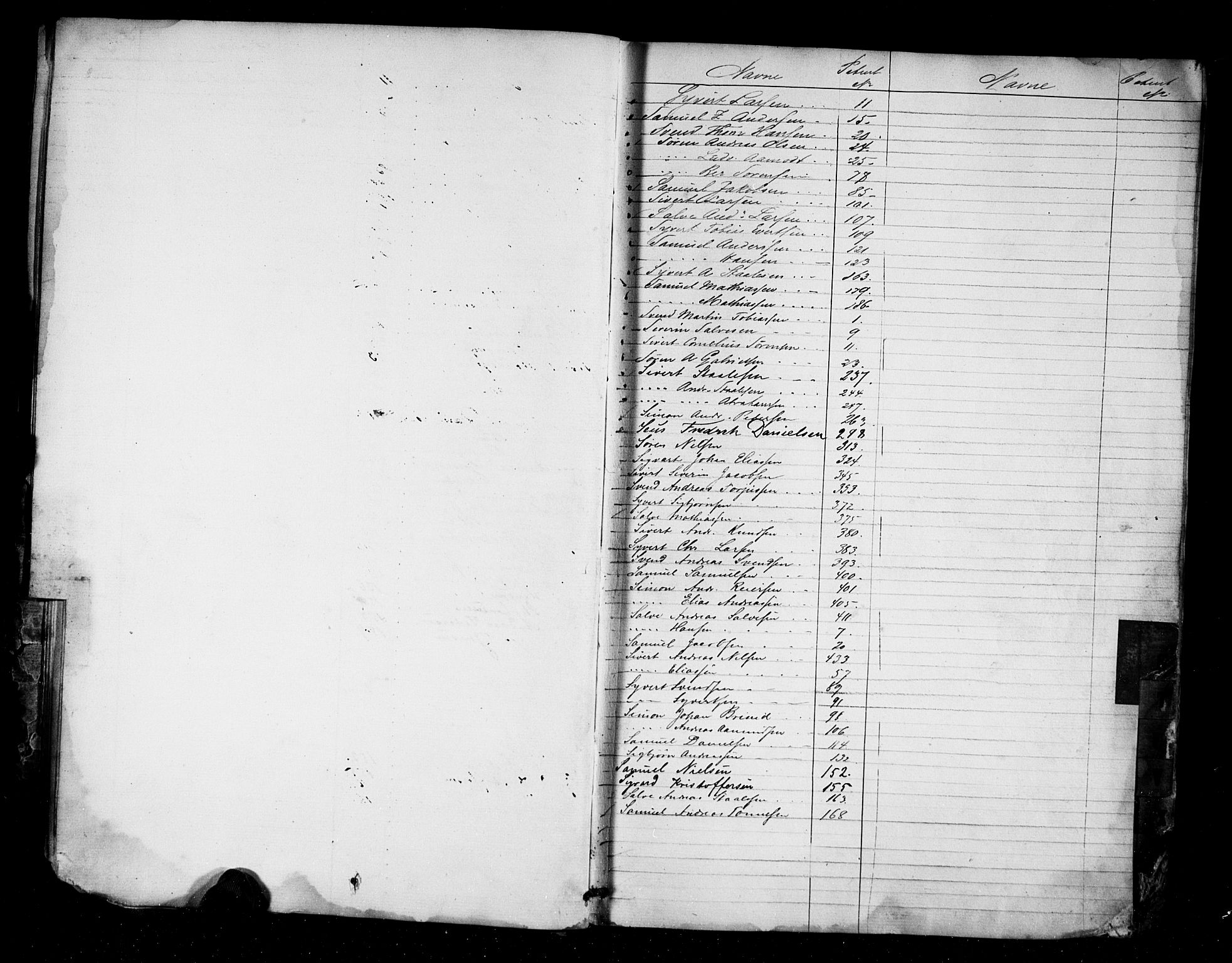 Flekkefjord mønstringskrets, SAK/2031-0018/F/Fa/L0001: Annotasjonsrulle nr 1-435 med register, N-1, 1860-1867, p. 12