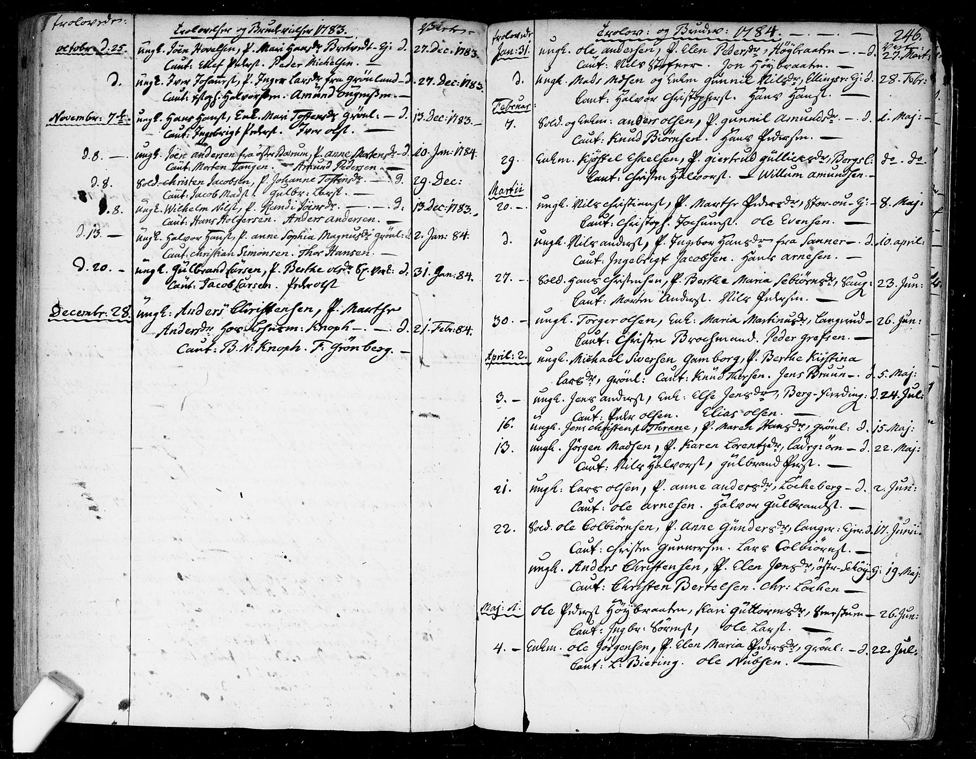 Aker prestekontor kirkebøker, SAO/A-10861/F/L0009: Parish register (official) no. 9, 1765-1785, p. 246
