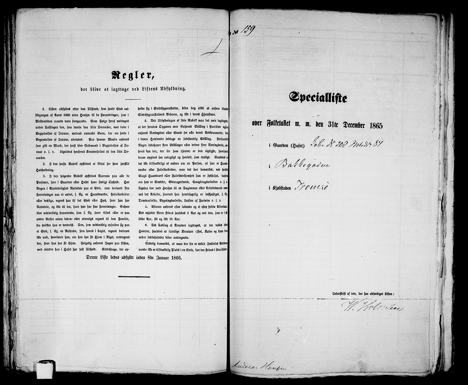 RA, 1865 census for Tromsø, 1865, p. 330