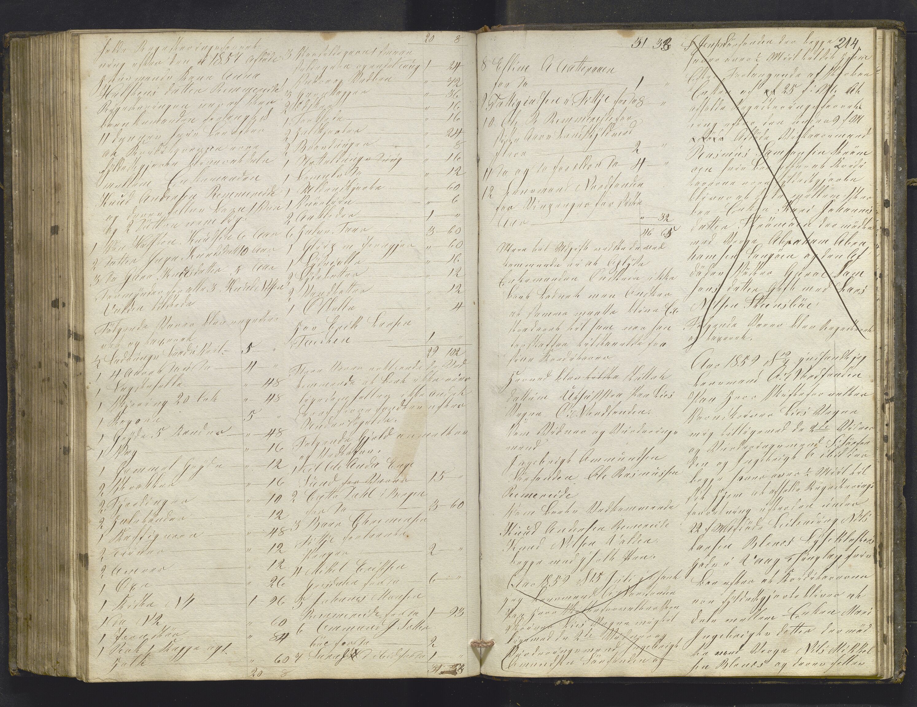 Lensmannen i Sund og Austevoll, AV/SAB-A-35201/0006/L0008: Registreringsprotokoll, 1846-1860, p. 213b-214a