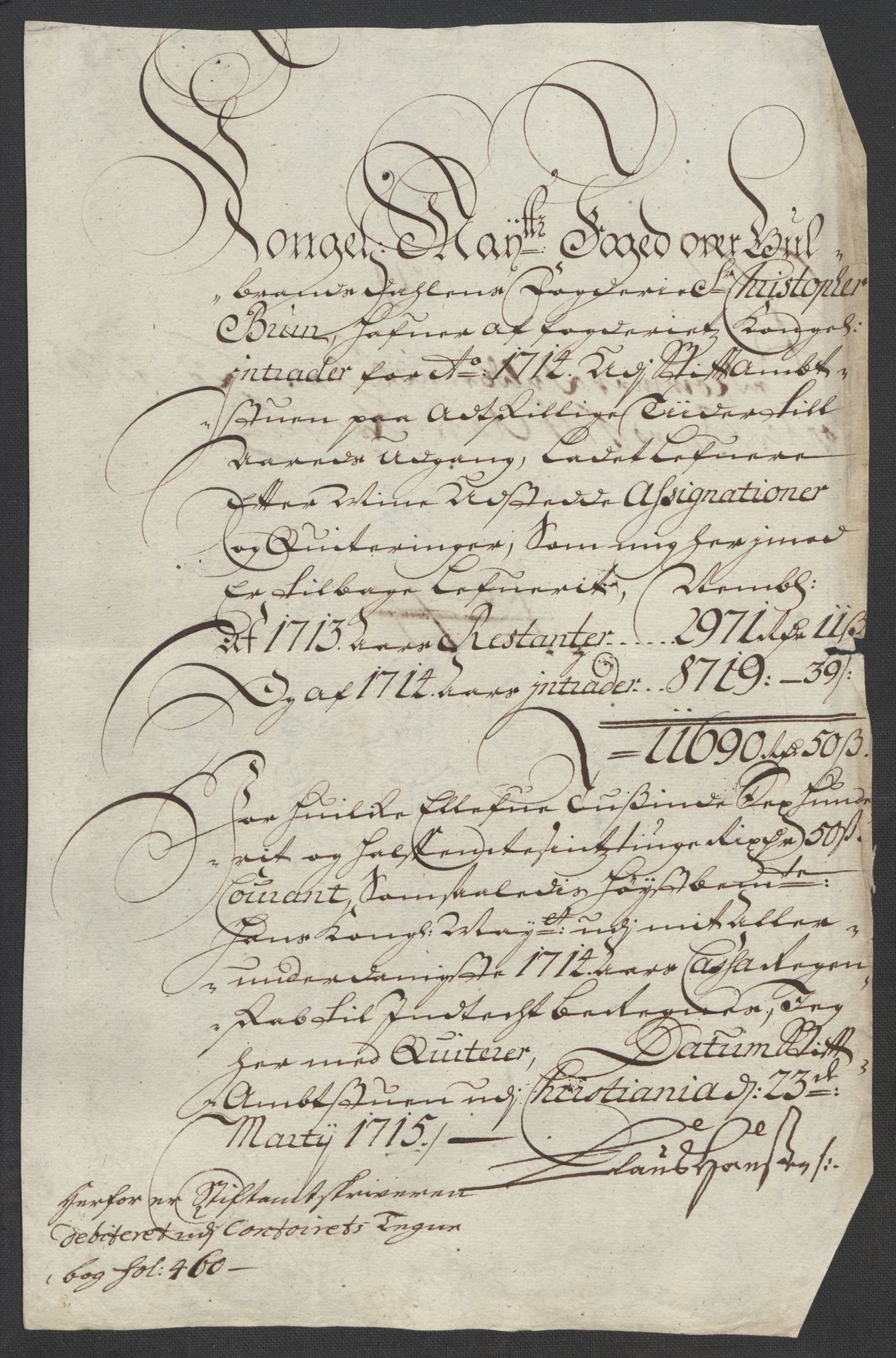 Rentekammeret inntil 1814, Reviderte regnskaper, Fogderegnskap, AV/RA-EA-4092/R17/L1183: Fogderegnskap Gudbrandsdal, 1714, p. 222