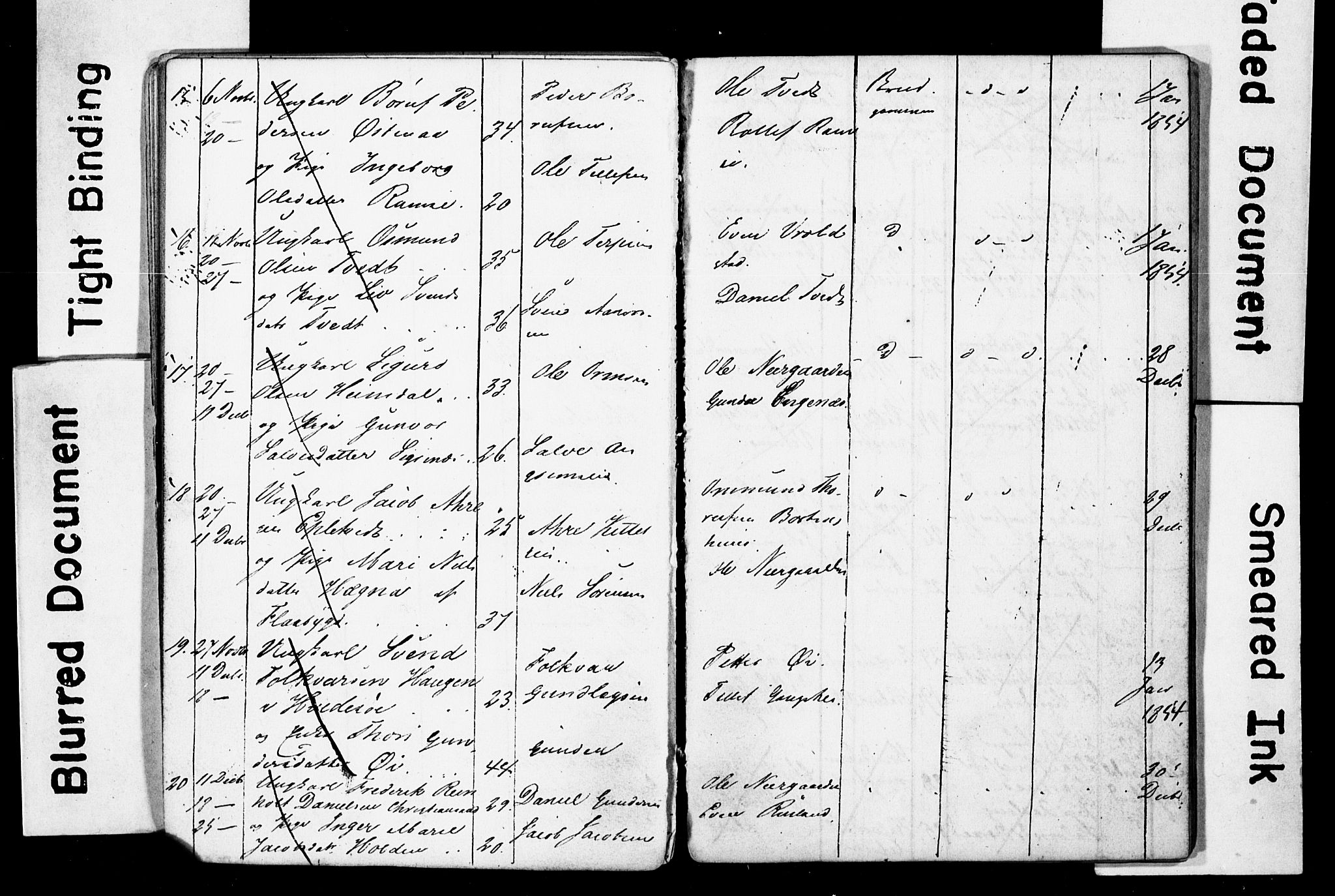 Åmli sokneprestkontor, AV/SAK-1111-0050/F/Ff/L0001: Parish register draft no. A VI 19, 1848-1864