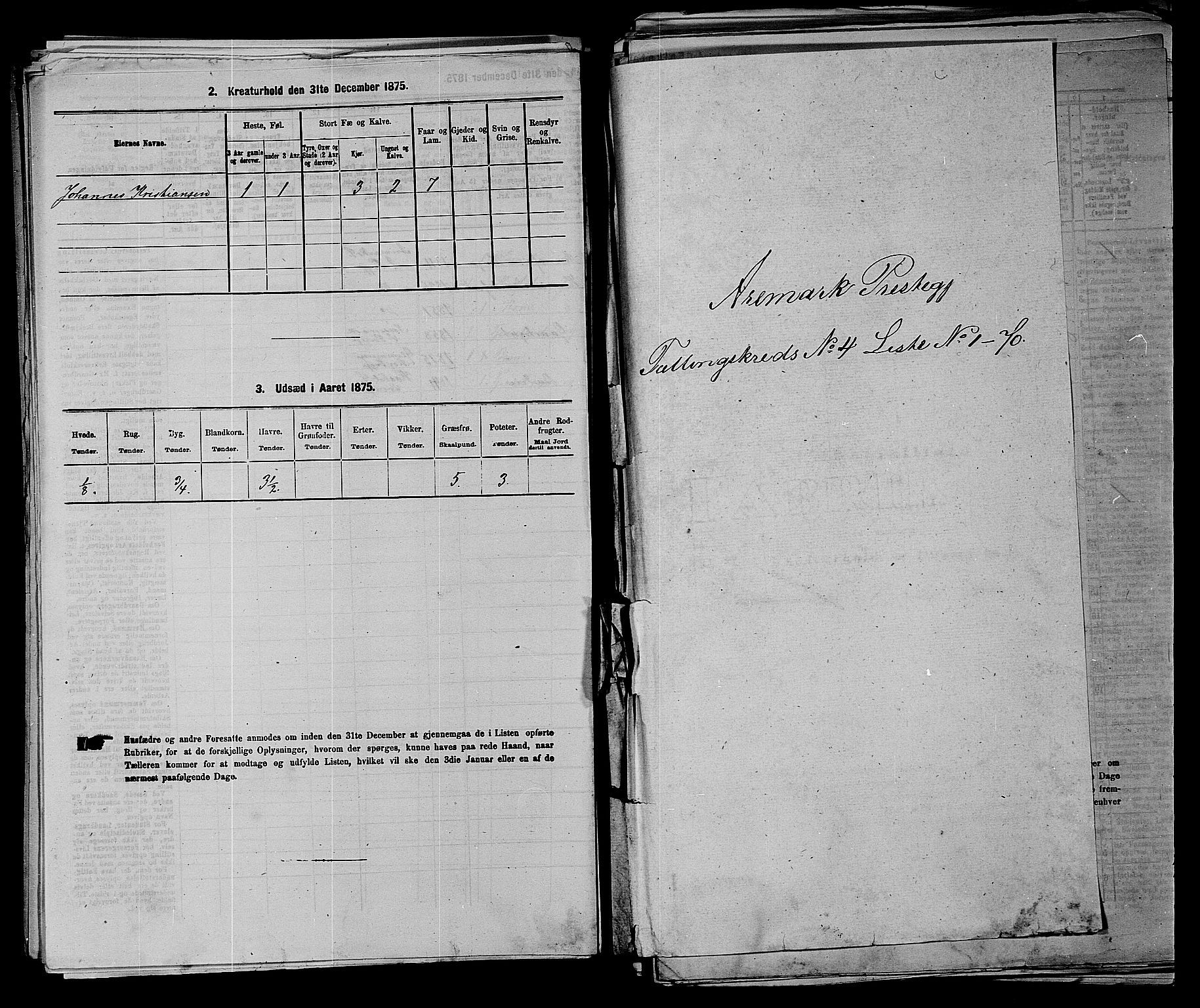 RA, 1875 census for 0118P Aremark, 1875, p. 510