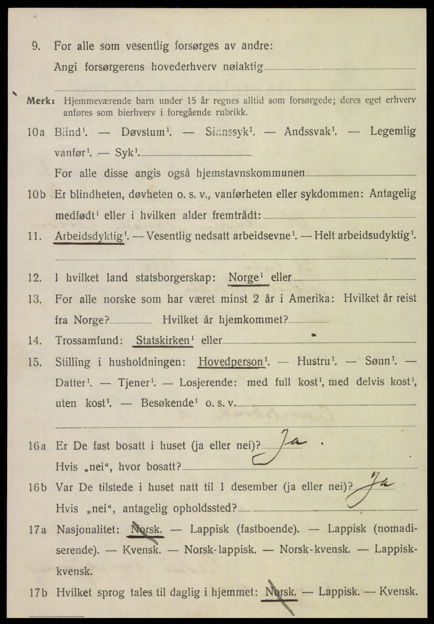 SAT, 1920 census for Nordli, 1920, p. 356