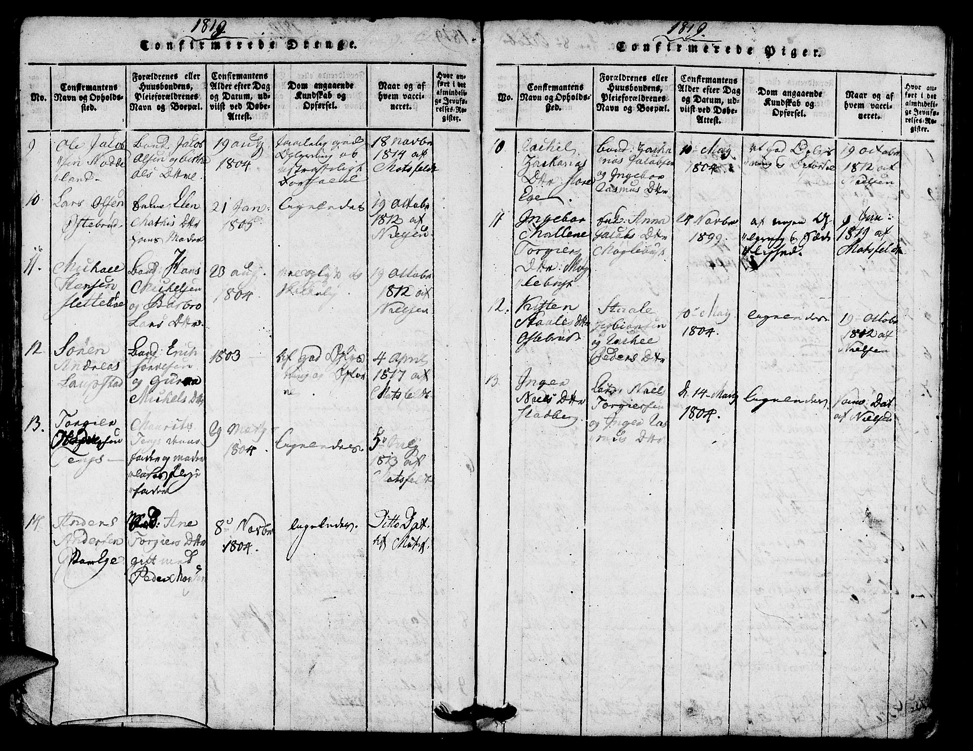 Eigersund sokneprestkontor, AV/SAST-A-101807/S08/L0007: Parish register (official) no. A 7, 1815-1827