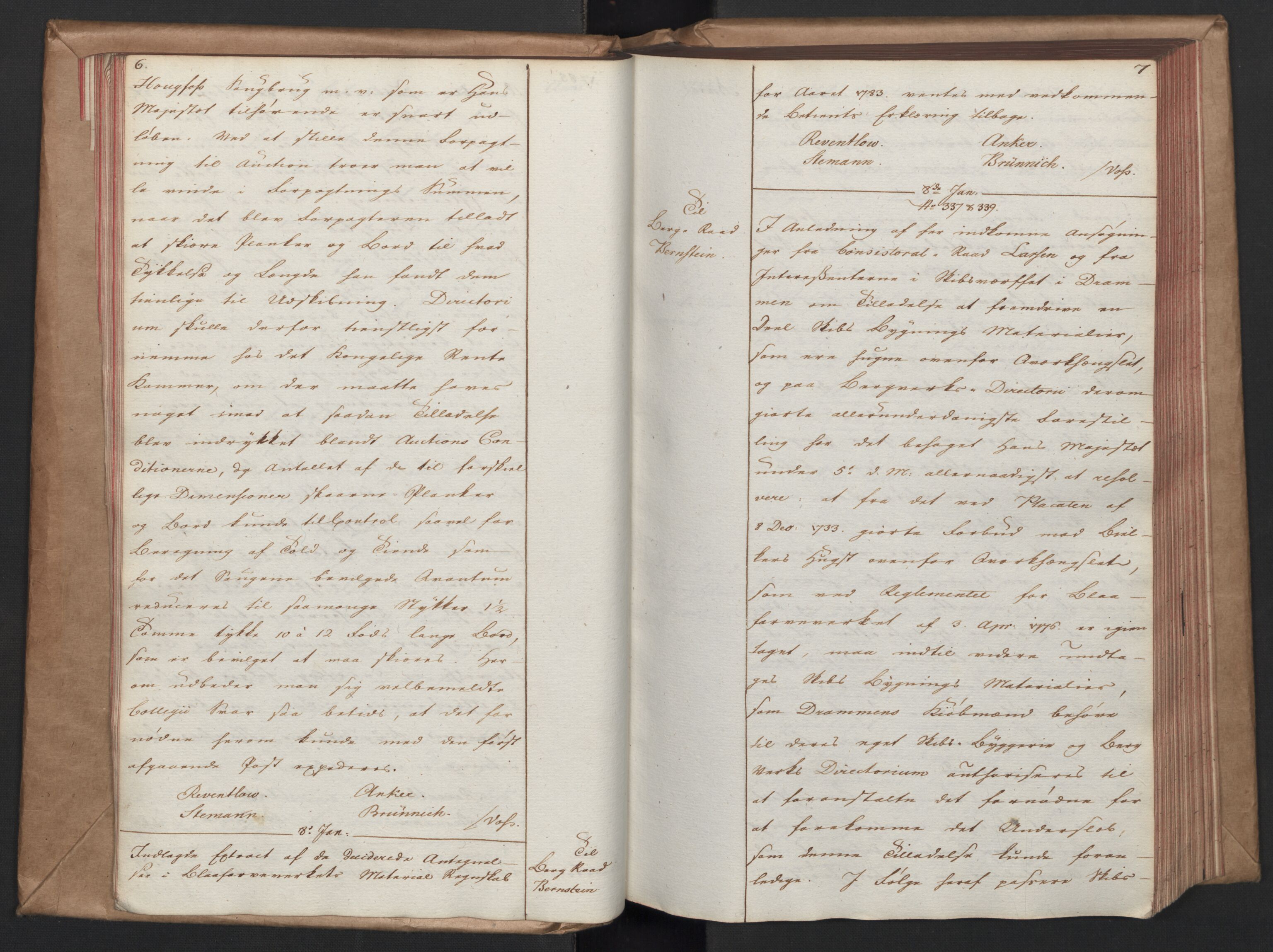 Rentekammeret, Renteskriverkontorene, AV/RA-EA-3115/O/Om/Oma/L0003: Kopibok B, 1785-1789, p. 6-7