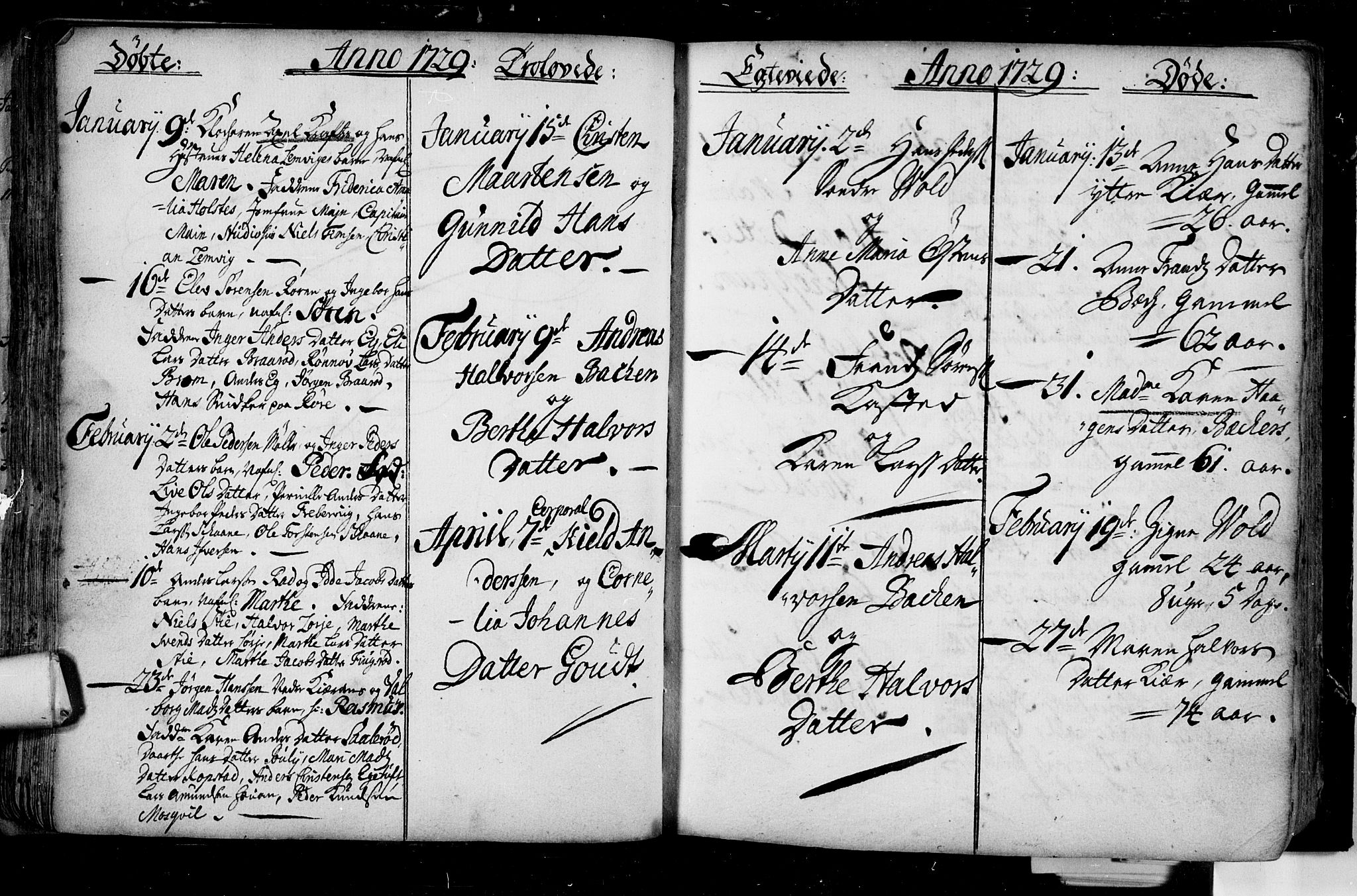 Borre kirkebøker, AV/SAKO-A-338/F/Fa/L0001: Parish register (official) no. I 1, 1710-1750, p. 36