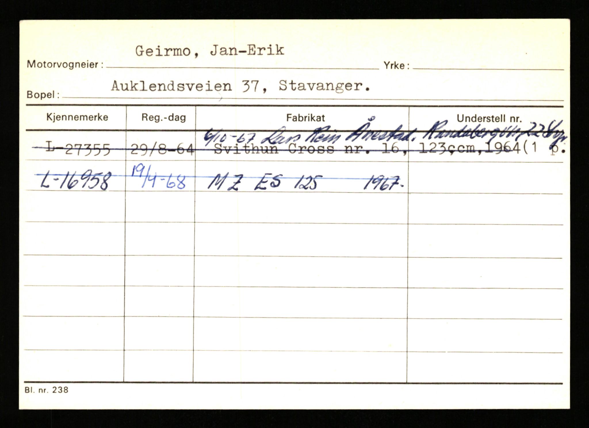 Stavanger trafikkstasjon, SAST/A-101942/0/H/L0010: Fuglestad - Gjestland, 1930-1971, p. 1629