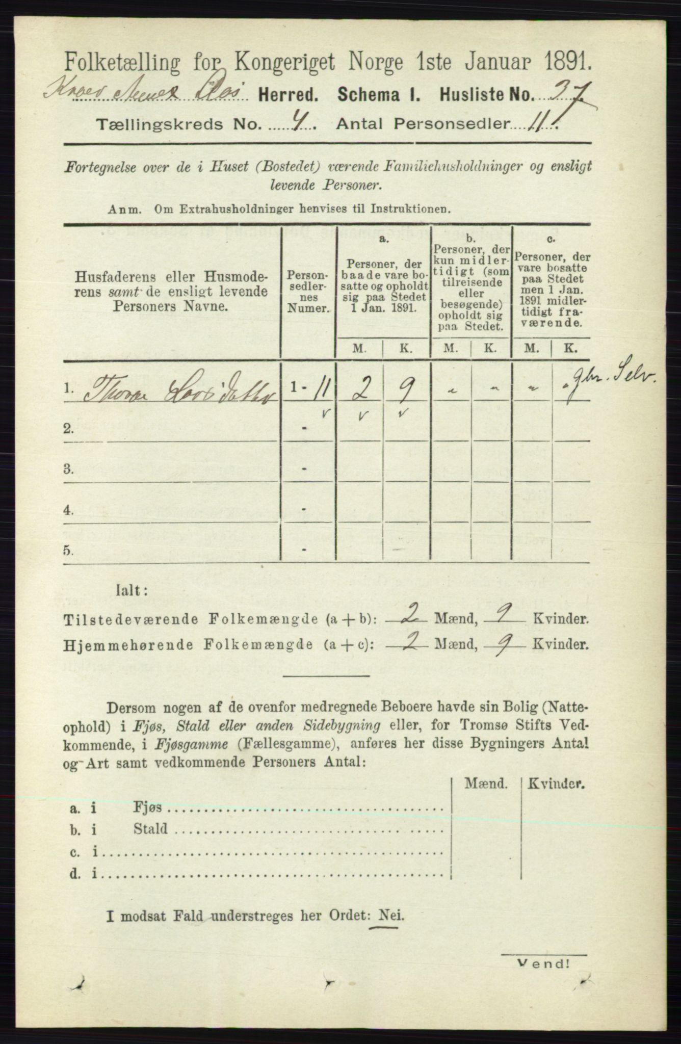 RA, 1891 census for 0214 Ås, 1891, p. 3019