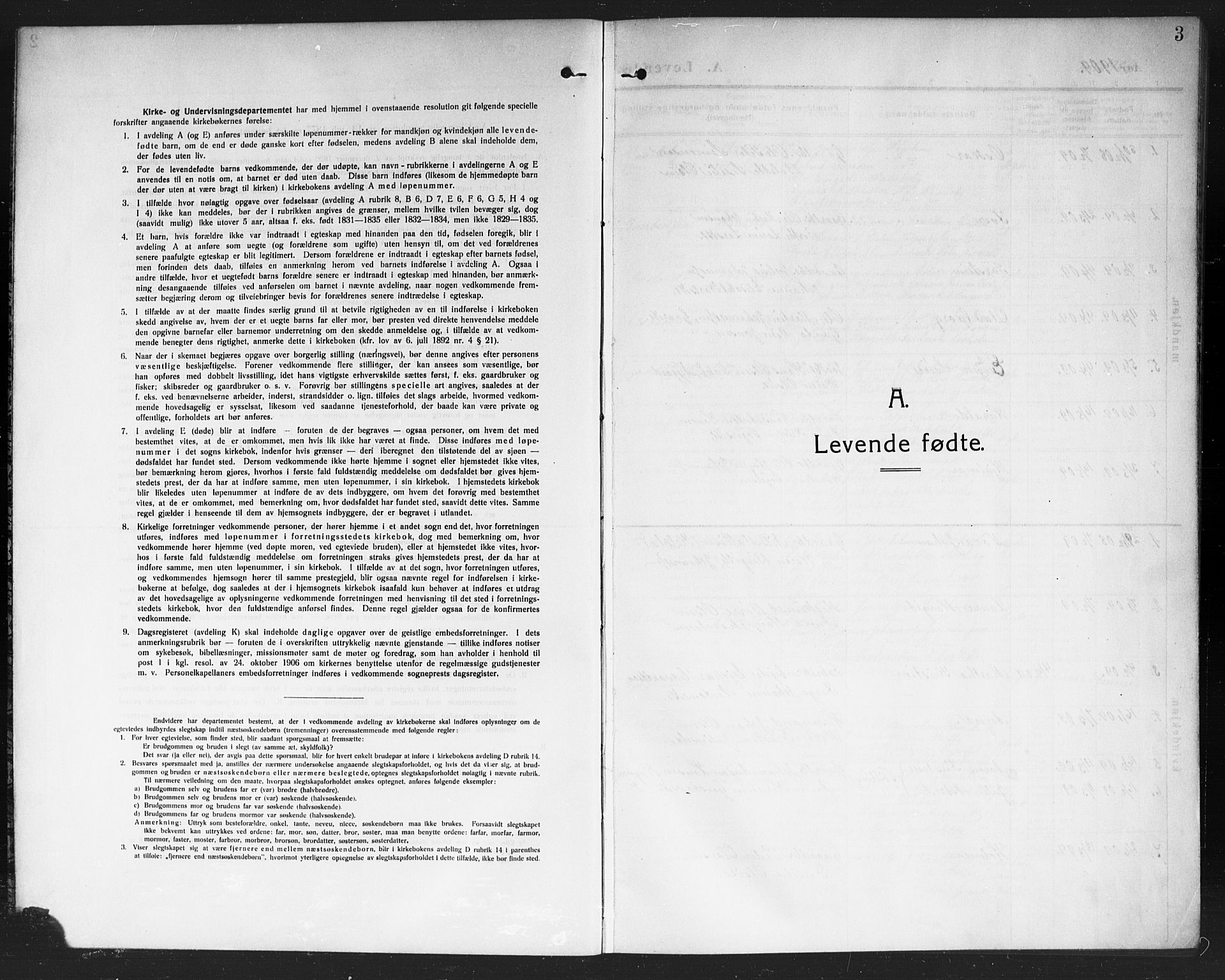 Rakkestad prestekontor Kirkebøker, SAO/A-2008/G/Gc/L0002: Parish register (copy) no. III 2, 1909-1920, p. 3