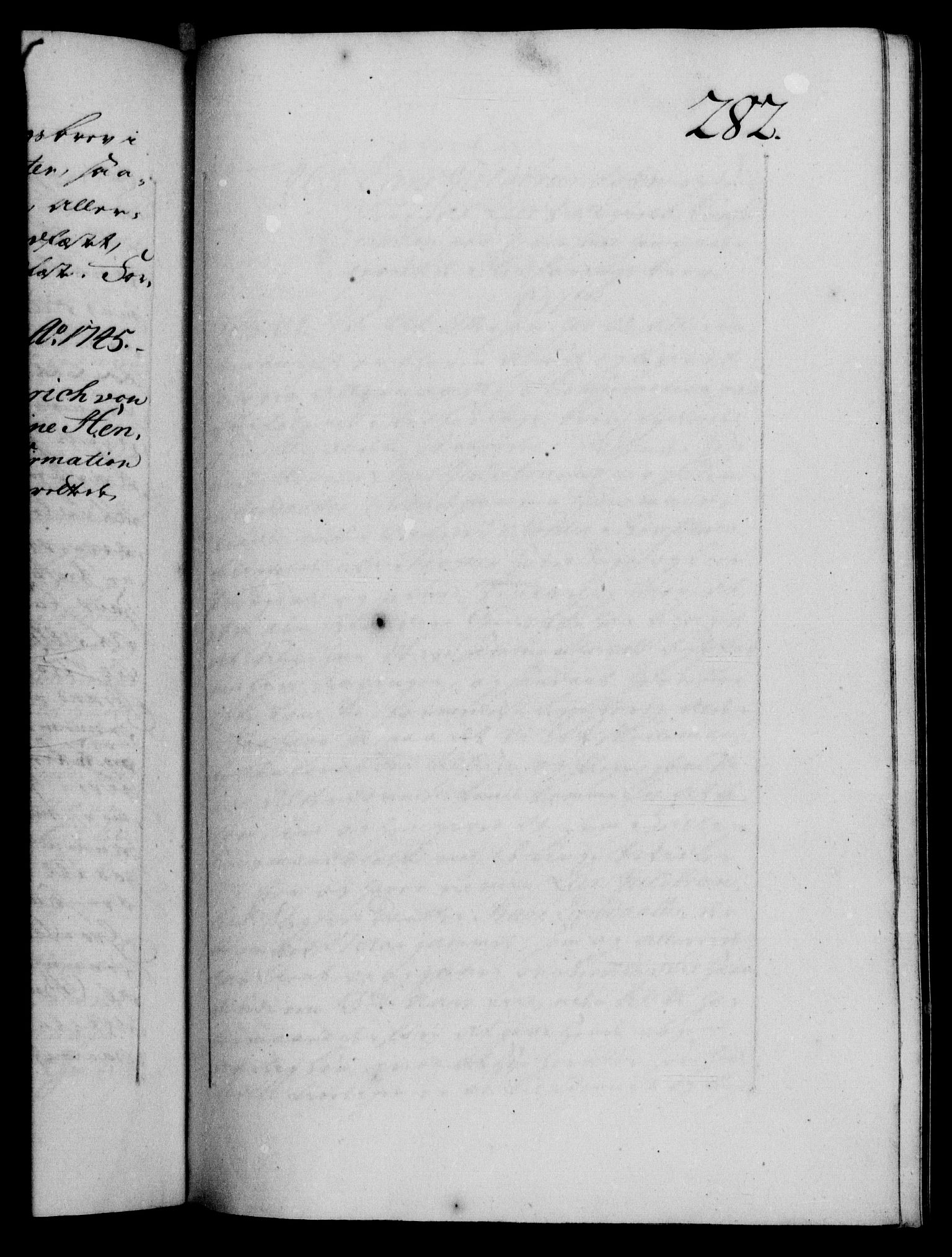 Danske Kanselli 1572-1799, AV/RA-EA-3023/F/Fc/Fca/Fcaa/L0034: Norske registre, 1745-1746, p. 282a