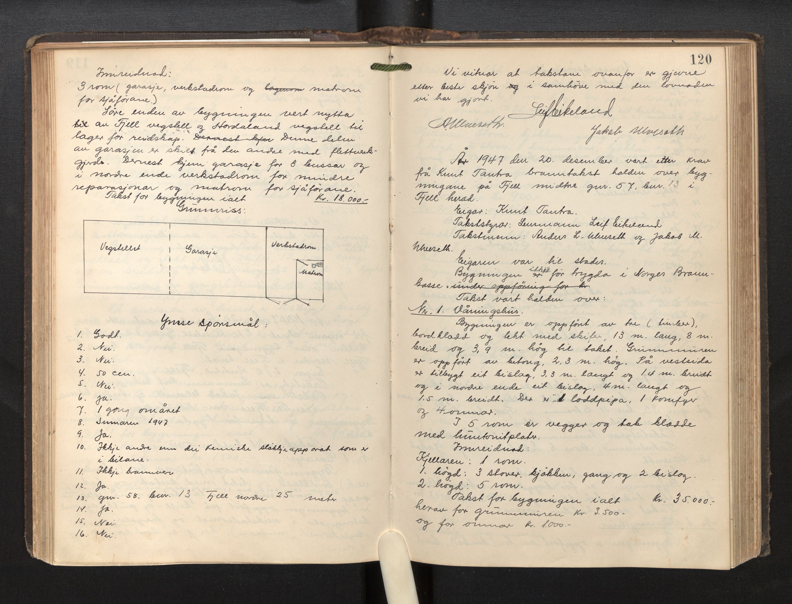Lensmannen i Fjell, AV/SAB-A-32301/0012/L0003: Branntakstprotokoll, 1897-1953, p. 119b-120a