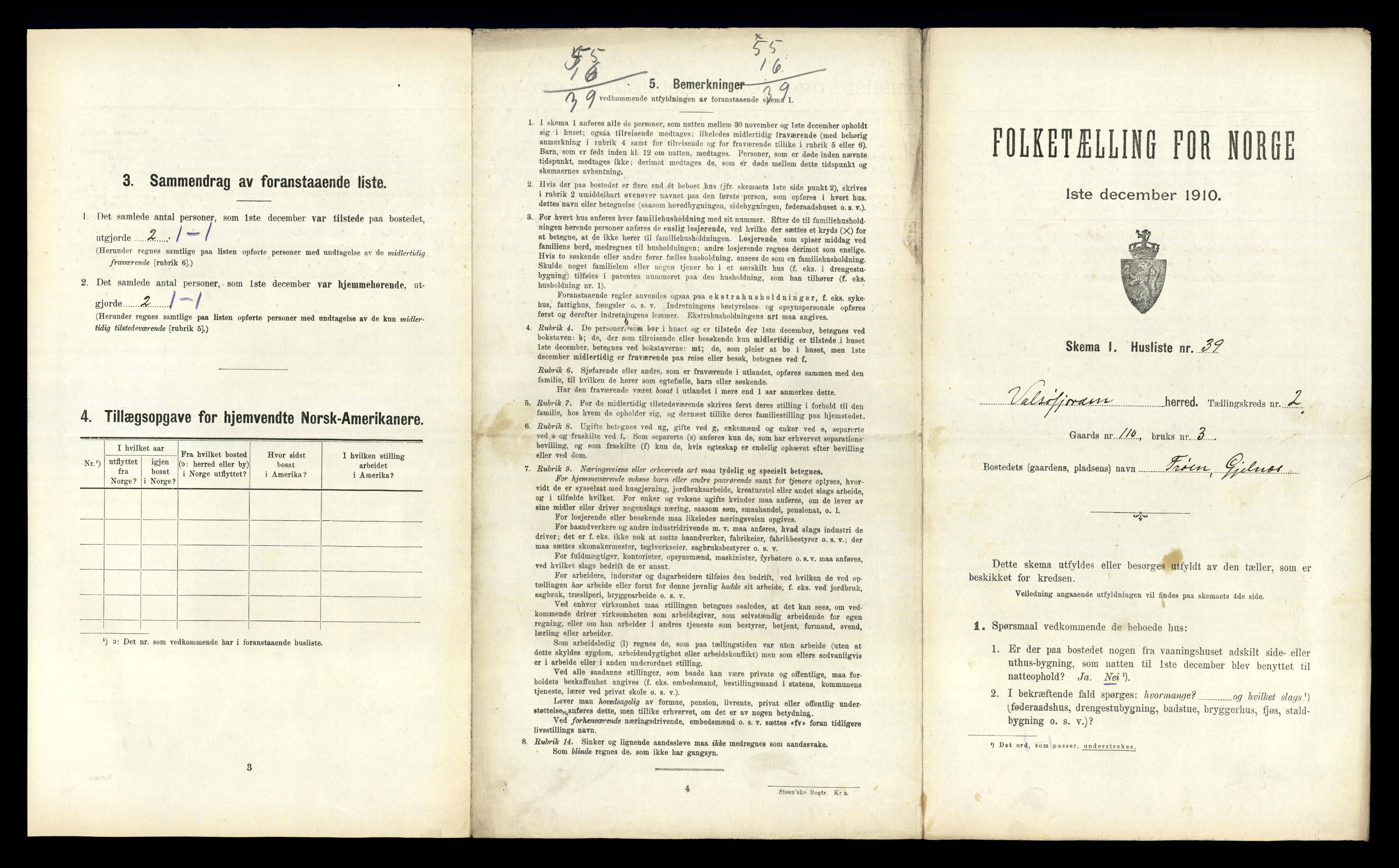 RA, 1910 census for Valsøyfjord, 1910, p. 151