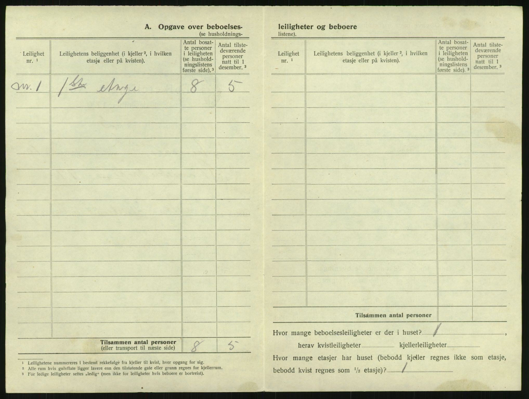 SAK, 1920 census for Arendal, 1920, p. 1297