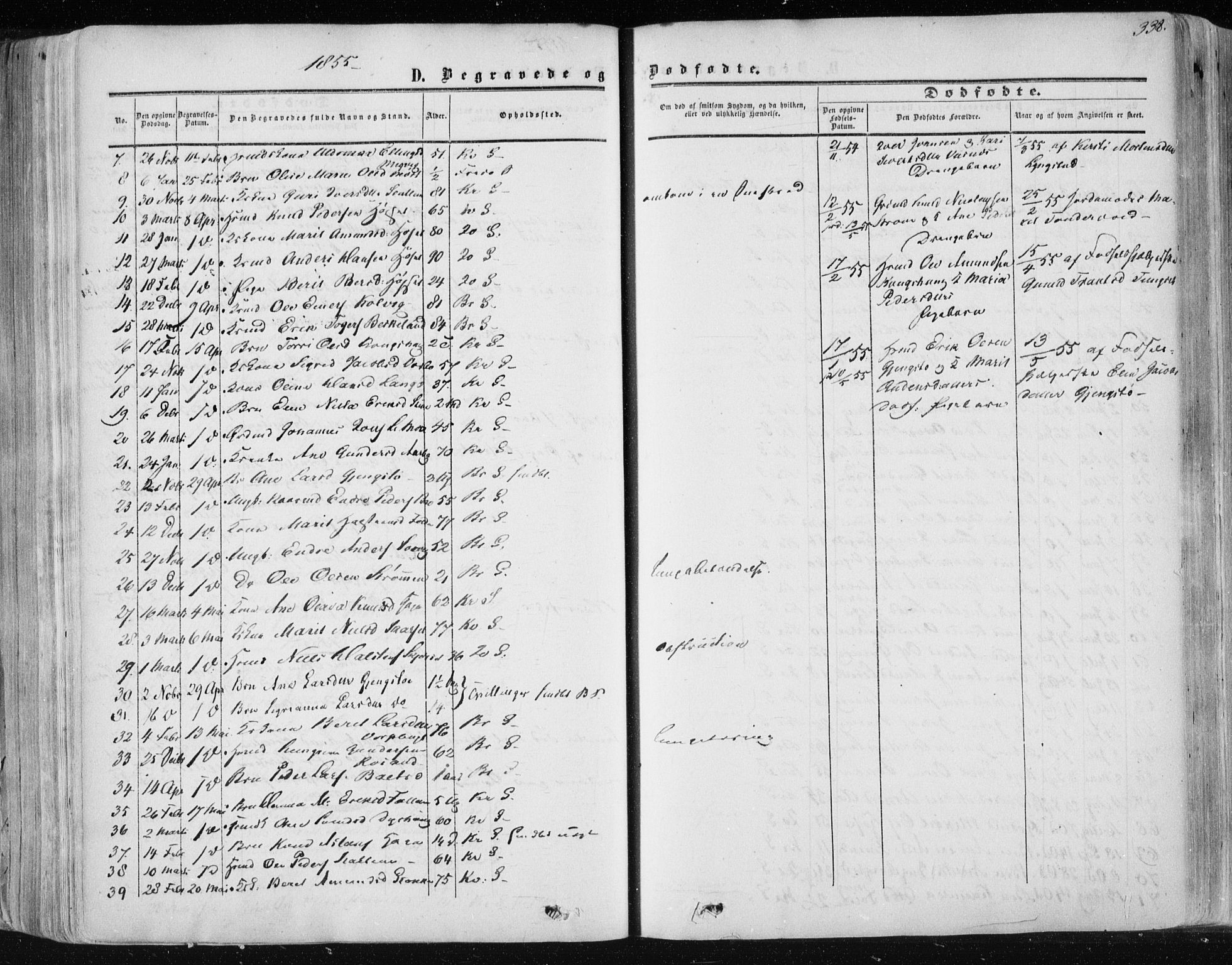 Ministerialprotokoller, klokkerbøker og fødselsregistre - Møre og Romsdal, AV/SAT-A-1454/568/L0804: Parish register (official) no. 568A11, 1854-1868, p. 338