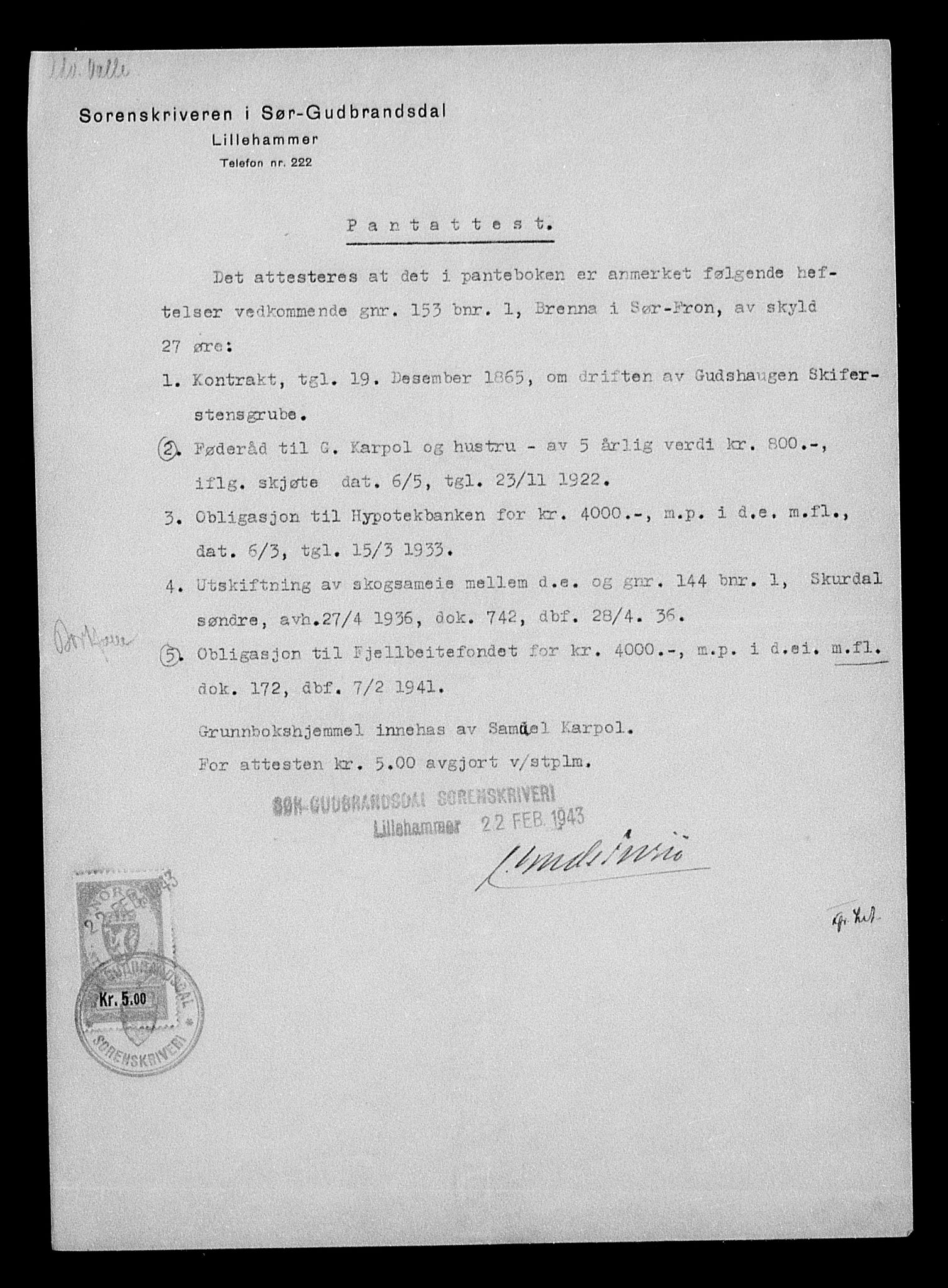 Justisdepartementet, Tilbakeføringskontoret for inndratte formuer, AV/RA-S-1564/H/Hc/Hcc/L0949: --, 1945-1947, p. 666