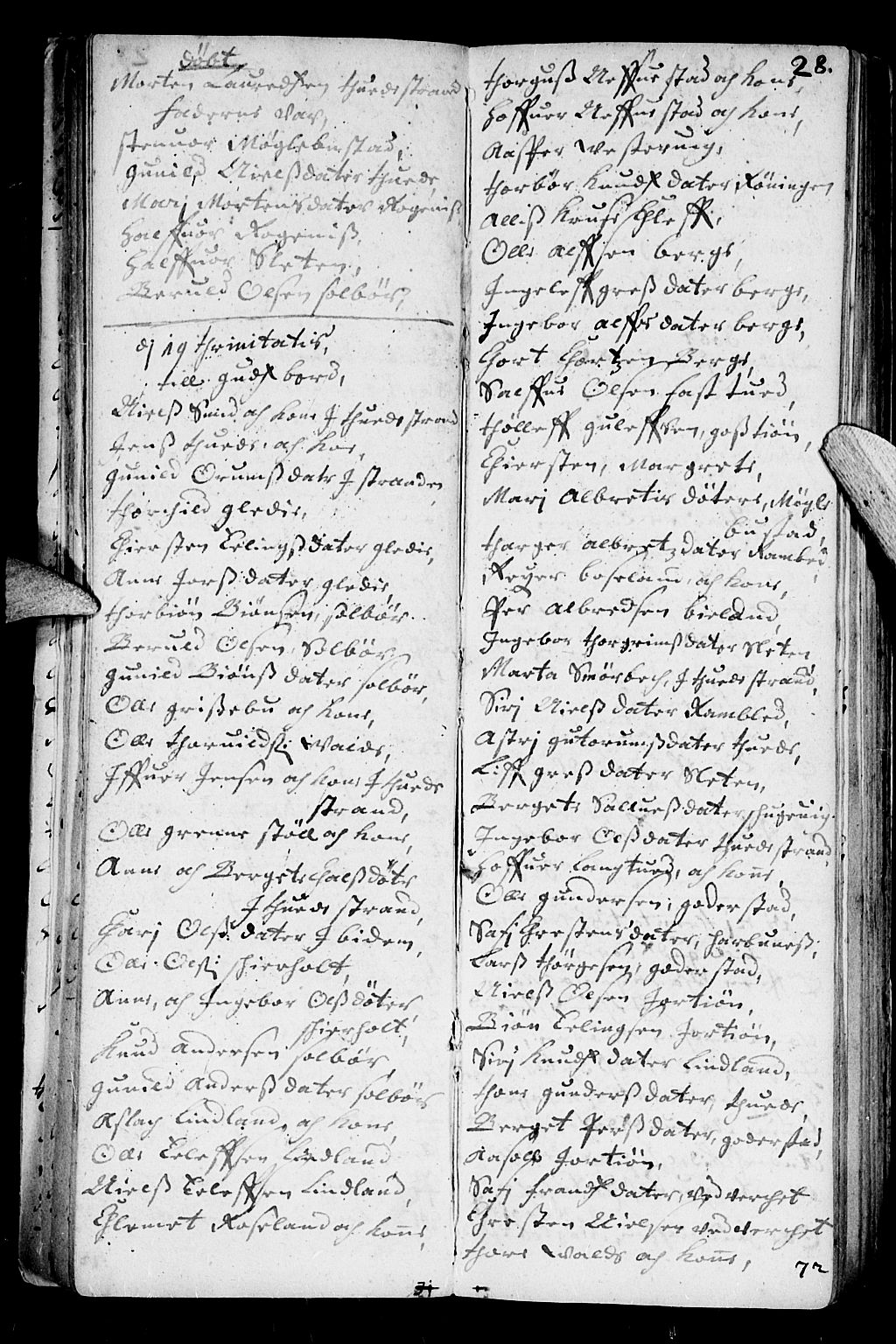 Holt sokneprestkontor, AV/SAK-1111-0021/F/Fb/L0001: Parish register (copy) no. B 1, 1699-1705, p. 28