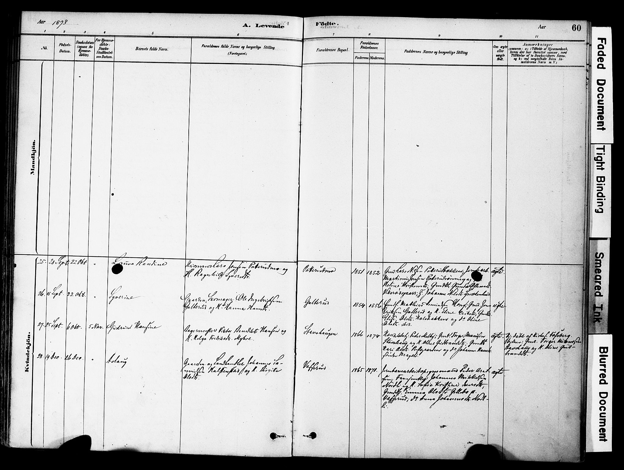 Øyer prestekontor, SAH/PREST-084/H/Ha/Haa/L0009: Parish register (official) no. 9, 1878-1893, p. 60