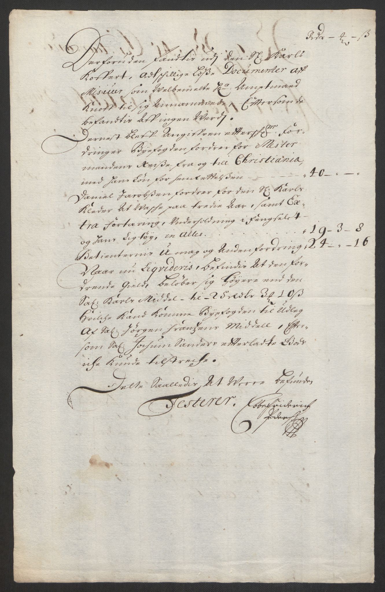 Rentekammeret inntil 1814, Reviderte regnskaper, Byregnskaper, AV/RA-EA-4066/R/Rm/L0285: [M18] Sikt og sakefall, 1681-1718, p. 28