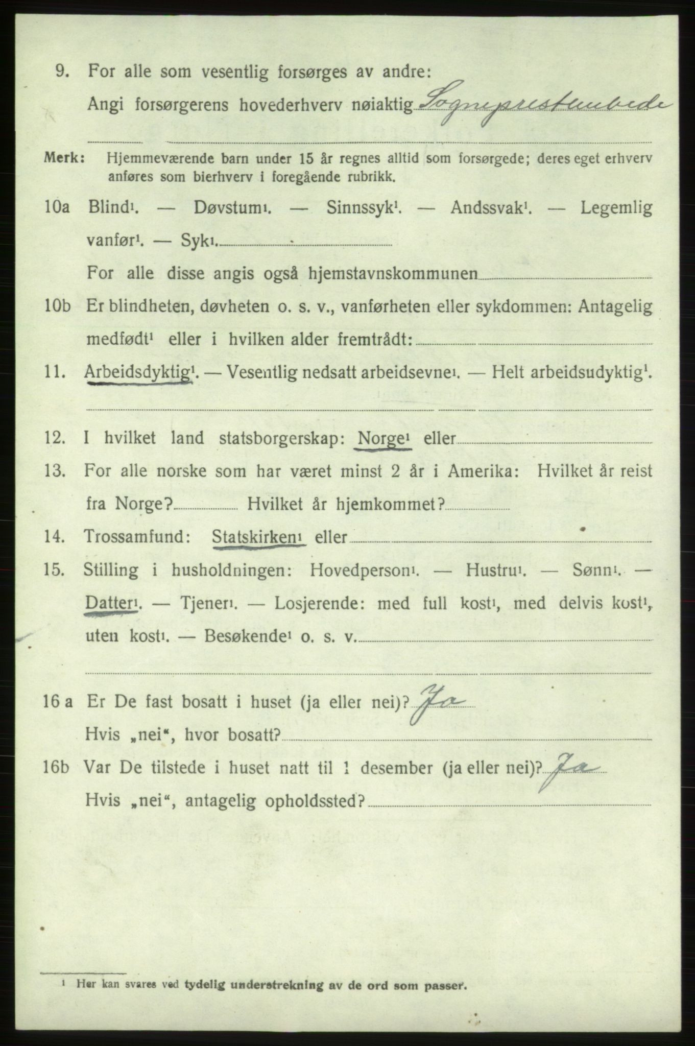 SAB, 1920 census for Vikebygd, 1920, p. 2358