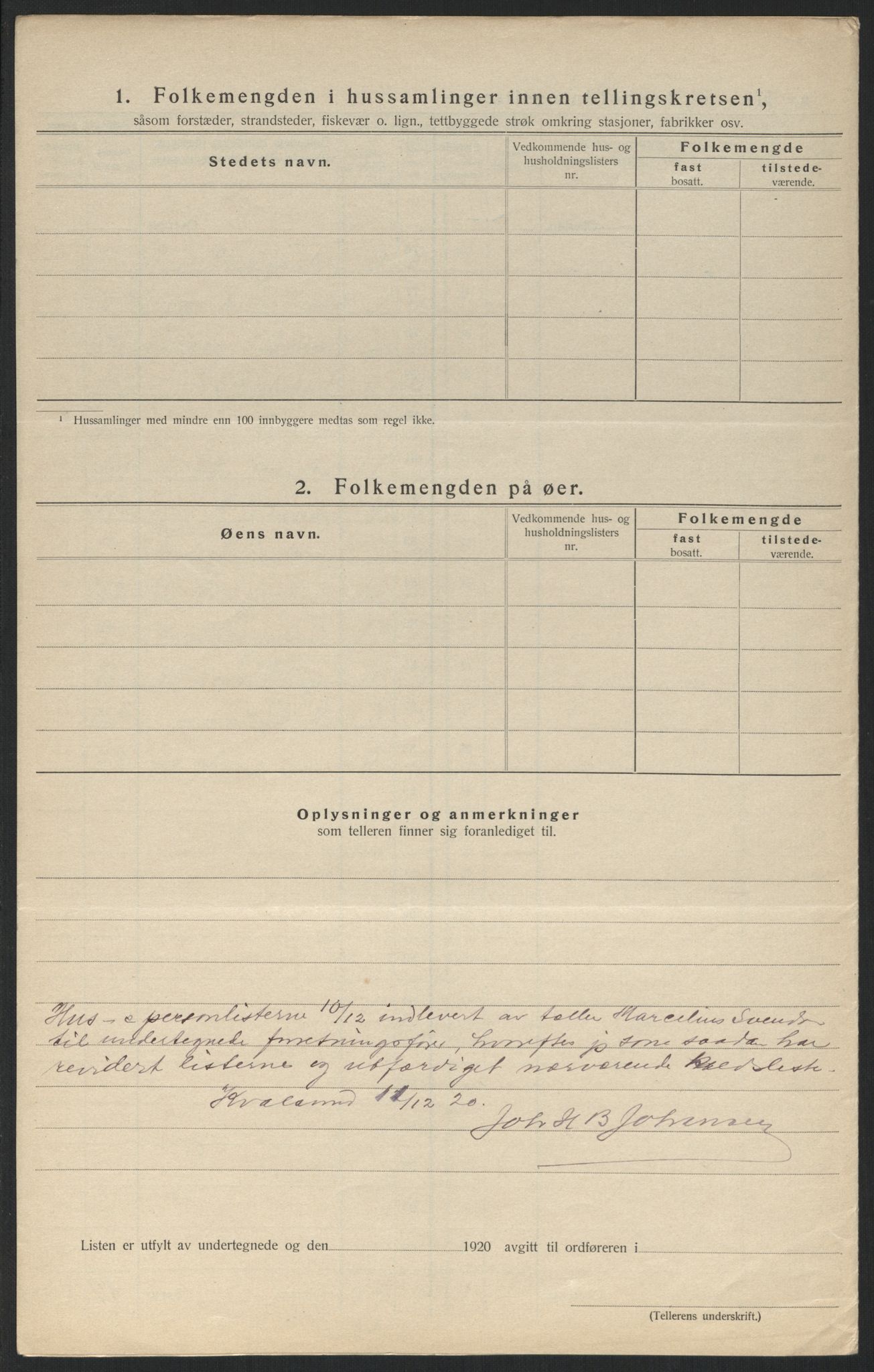 SATØ, 1920 census for , 1920, p. 14