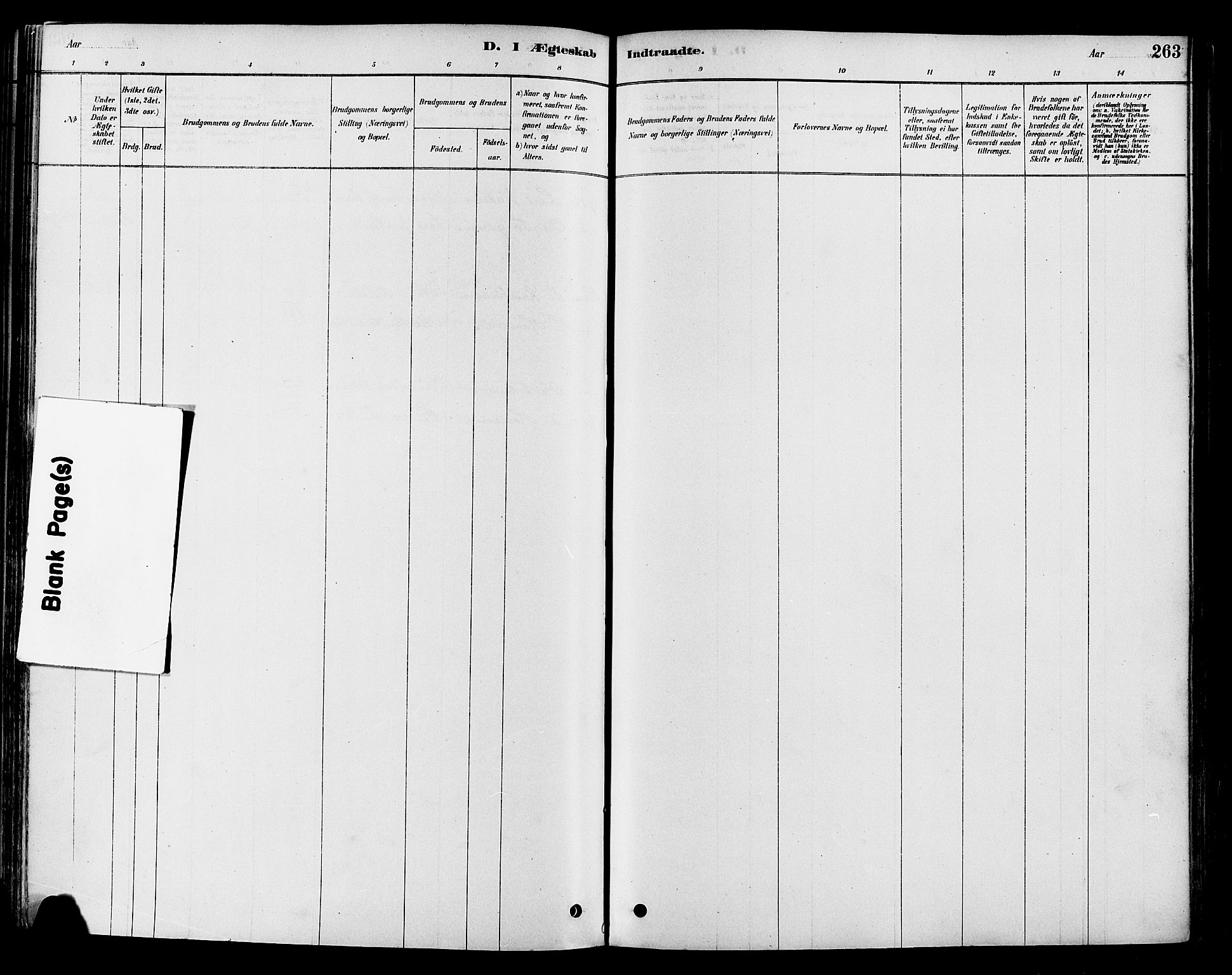 Vestre Toten prestekontor, SAH/PREST-108/H/Ha/Haa/L0009: Parish register (official) no. 9, 1878-1894, p. 263