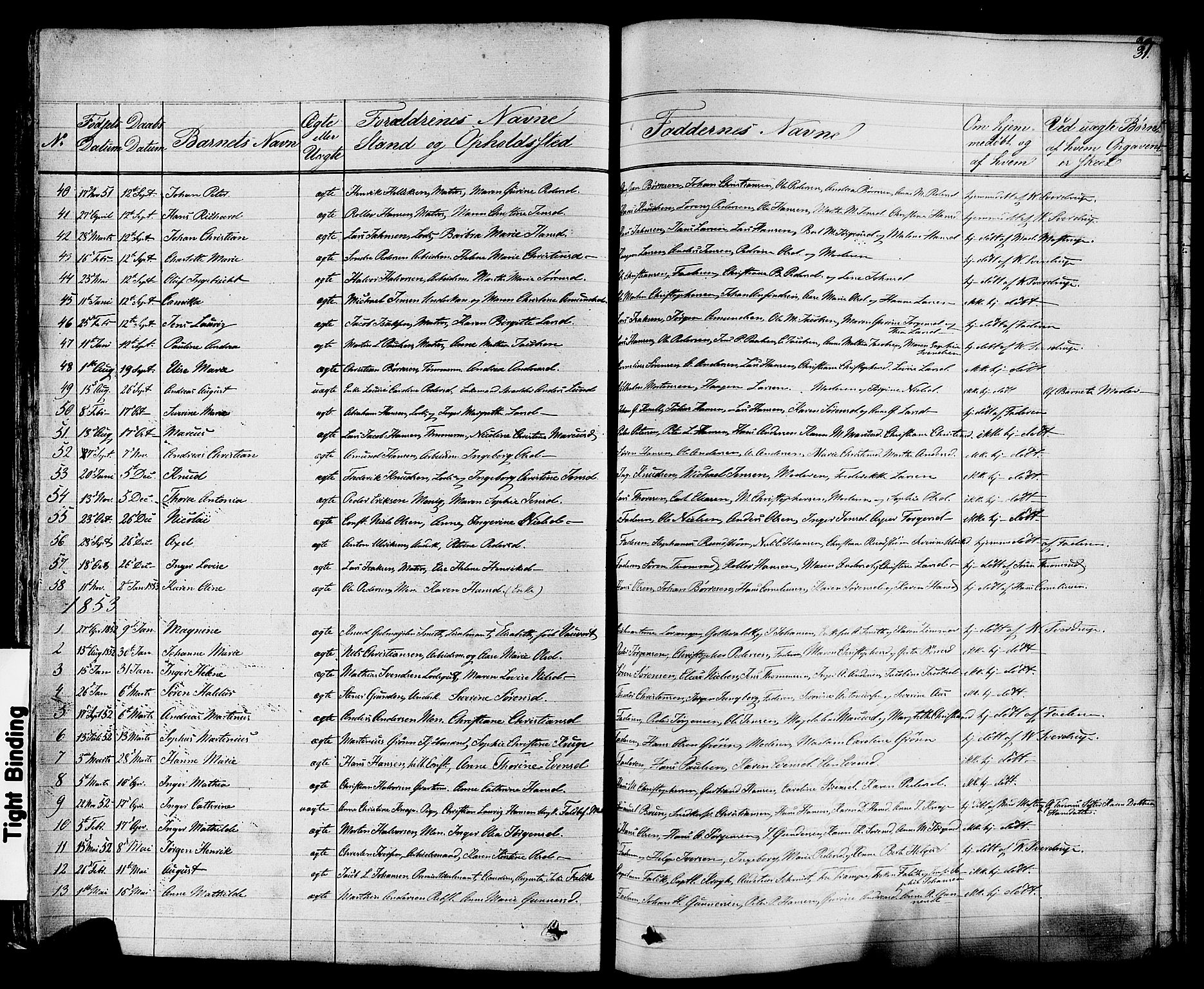 Stavern kirkebøker, AV/SAKO-A-318/F/Fa/L0007: Parish register (official) no. 7, 1840-1877, p. 31