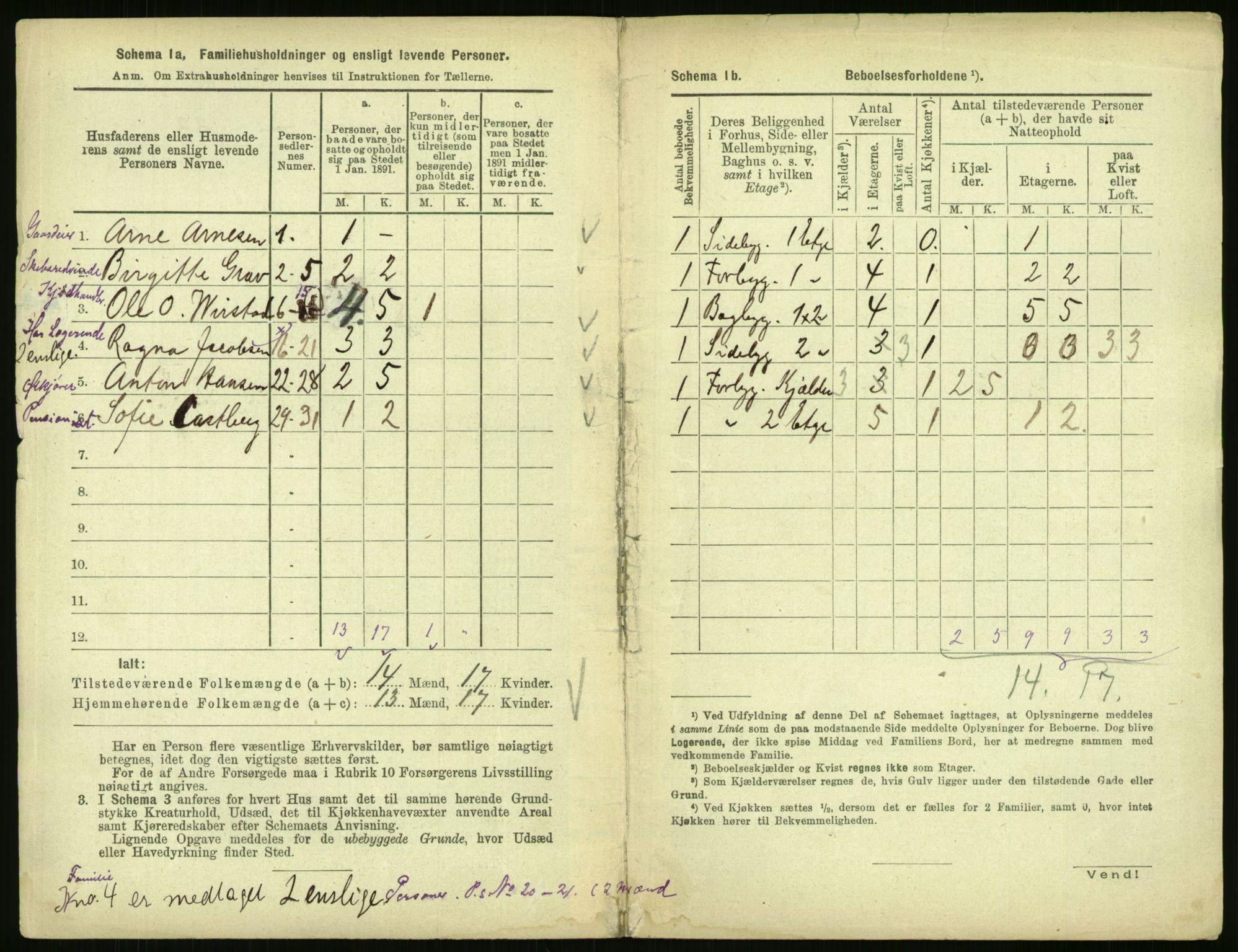 RA, 1891 census for 0301 Kristiania, 1891, p. 30219