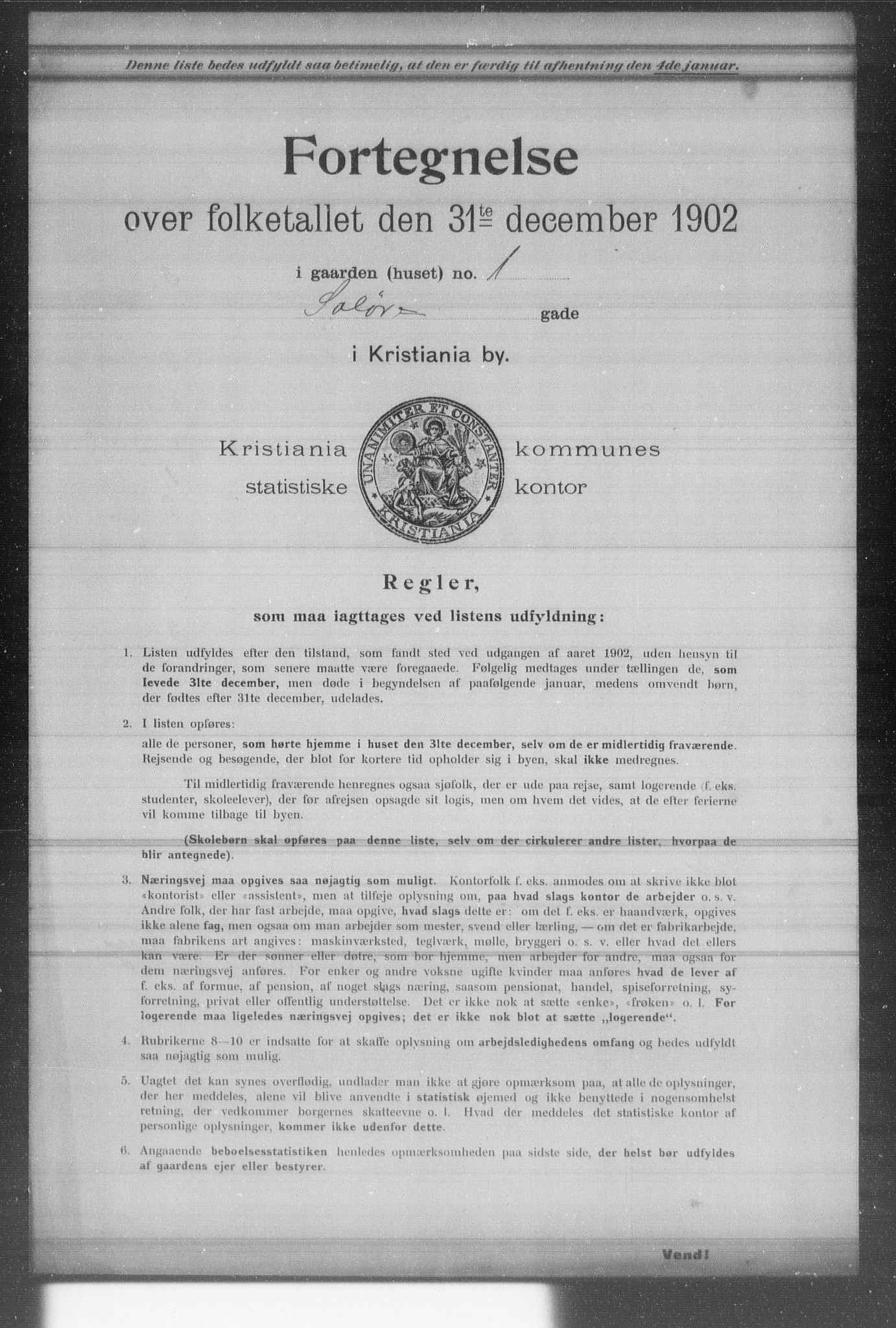 OBA, Municipal Census 1902 for Kristiania, 1902, p. 18460