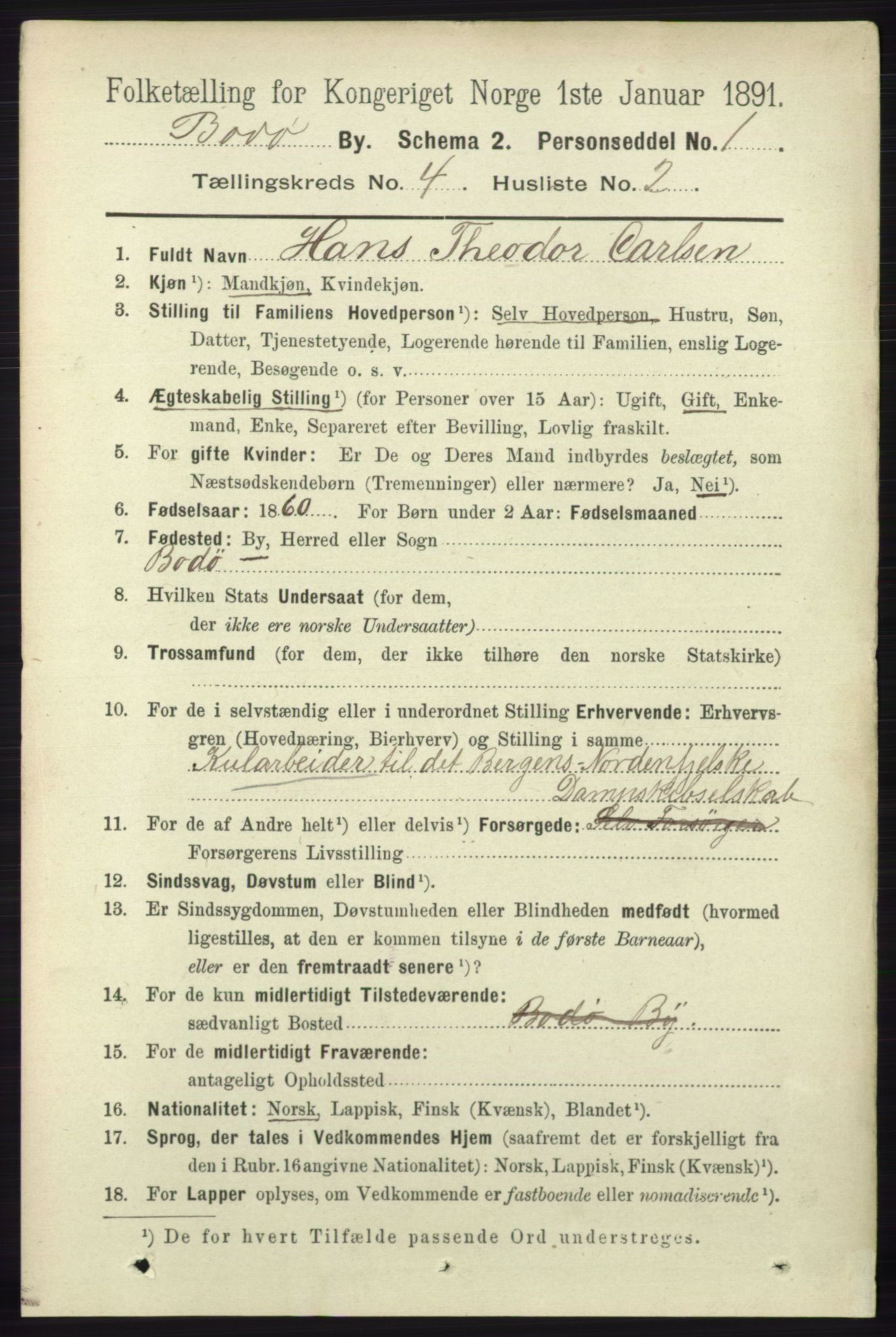 RA, 1891 census for 1804 Bodø, 1891, p. 3021