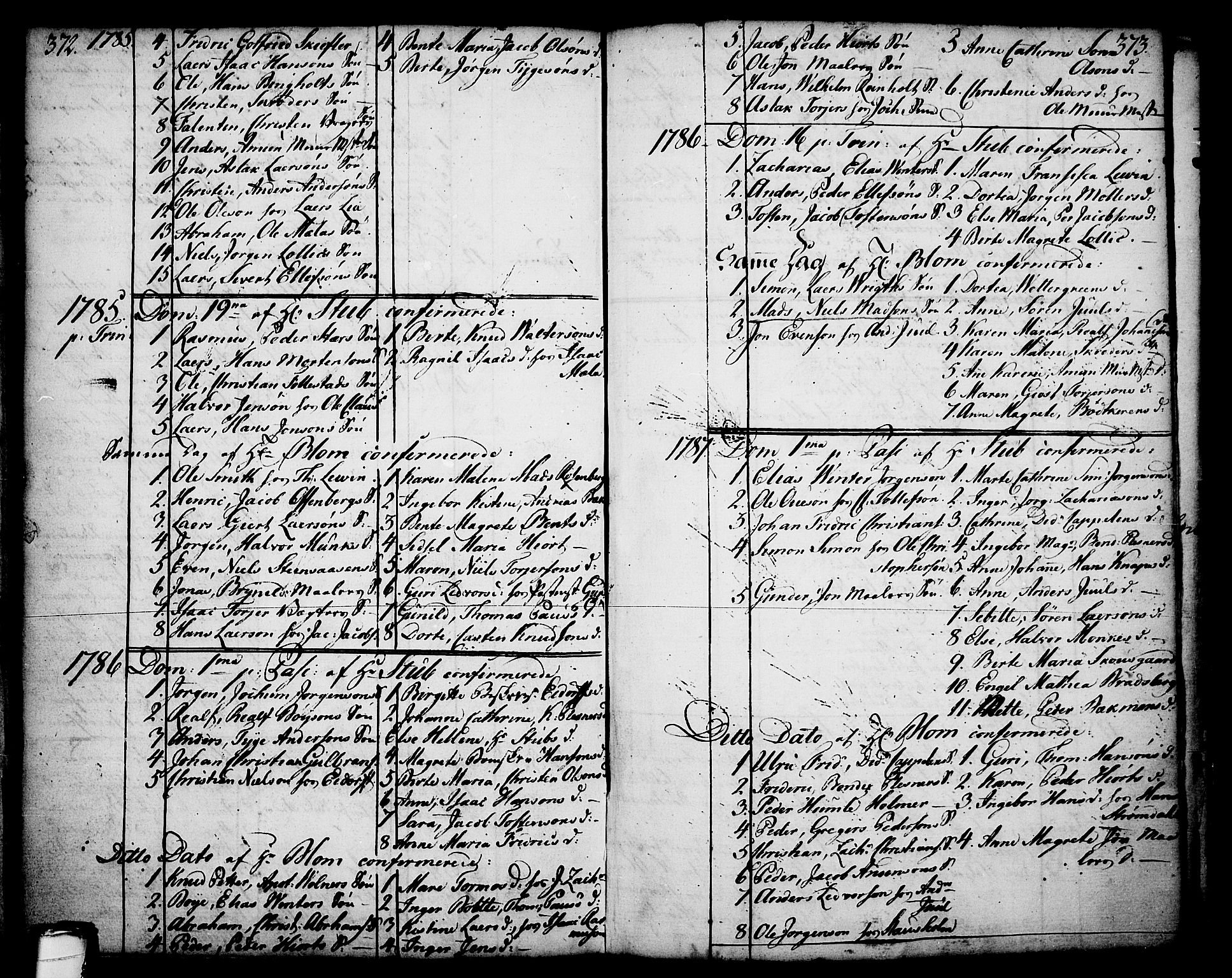 Skien kirkebøker, AV/SAKO-A-302/F/Fa/L0003: Parish register (official) no. 3, 1755-1791, p. 372-373