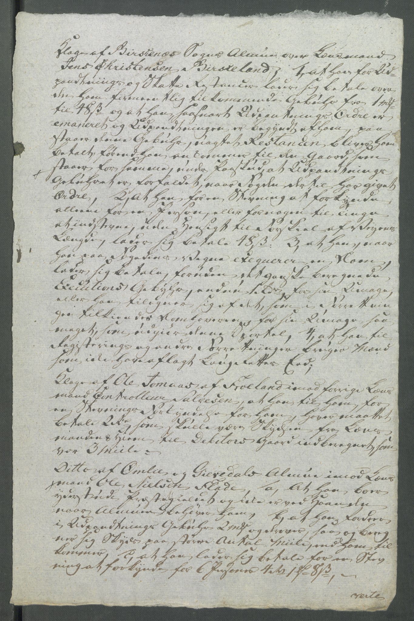 Rentekammeret inntil 1814, Realistisk ordnet avdeling, AV/RA-EA-4070/Od/L0001/0002: Oppløp / [Æ2]: Dokumenter om Lofthusurolighetene i Nedenes, 1786-1789, p. 136