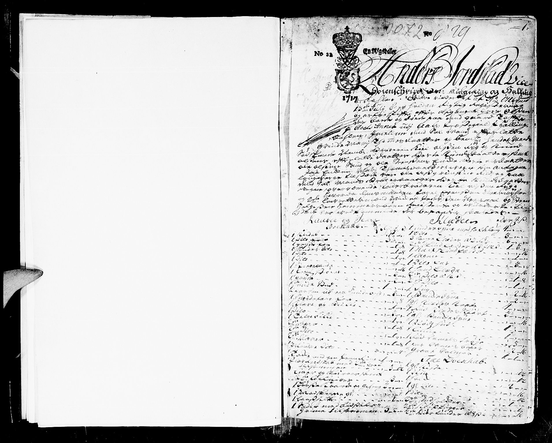 Ringerike og Hallingdal sorenskriveri, SAKO/A-81/H/Ha/L0007: Skifteprotokoll, 1716-1721, p. 0b-1a
