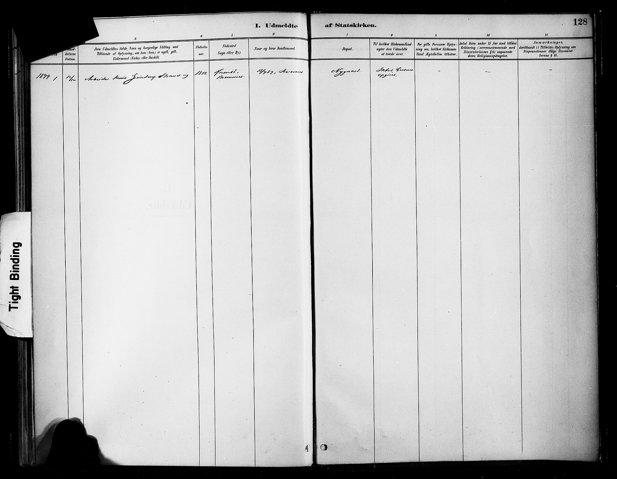 Ministerialprotokoller, klokkerbøker og fødselsregistre - Møre og Romsdal, AV/SAT-A-1454/568/L0809: Parish register (official) no. 568A13, 1884-1900, p. 128