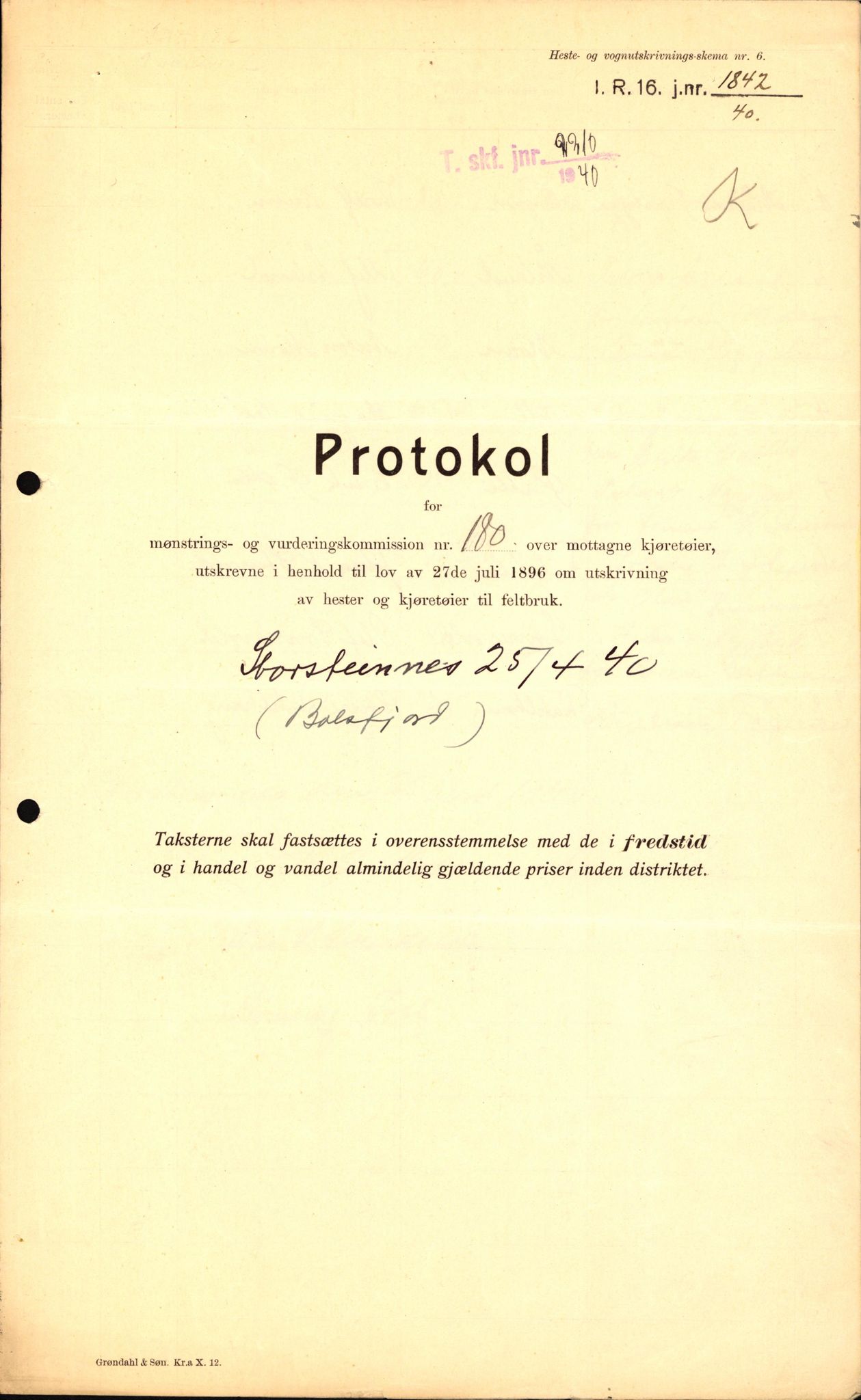 Forsvaret, Forsvarets krigshistoriske avdeling, AV/RA-RAFA-2017/Y/Yb/L0157: II-C-11-675-698  -  6. Divisjon, 1940, p. 731