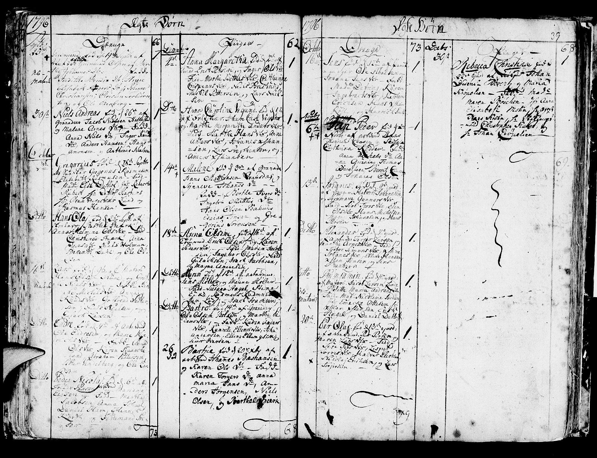 Korskirken sokneprestembete, SAB/A-76101/H/Haa/L0006: Parish register (official) no. A 6, 1790-1820, p. 39