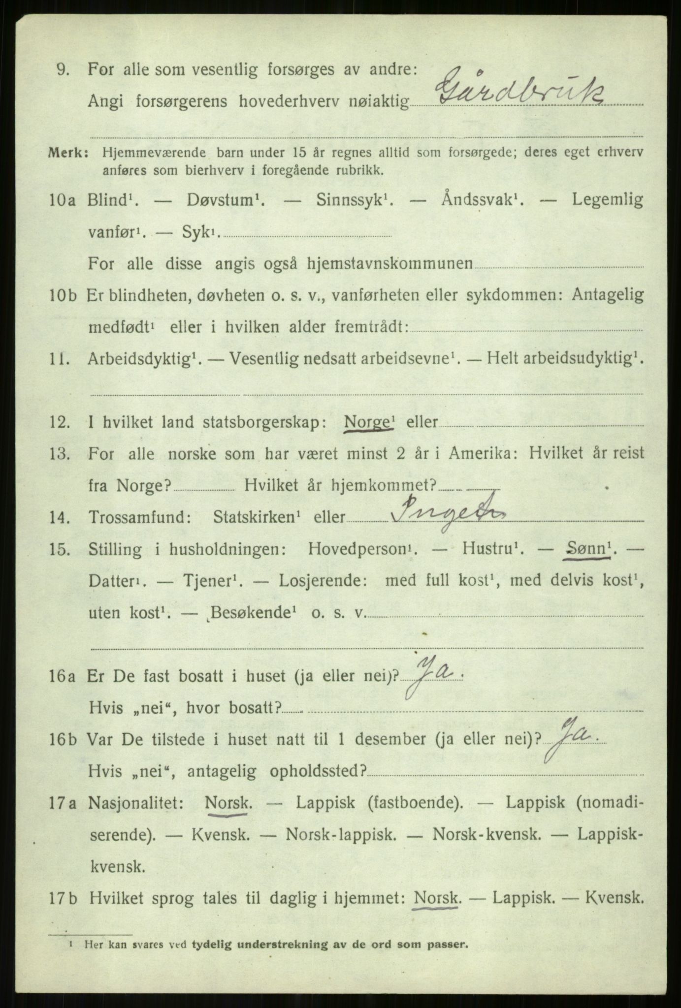 SATØ, 1920 census for Målselv, 1920, p. 8864