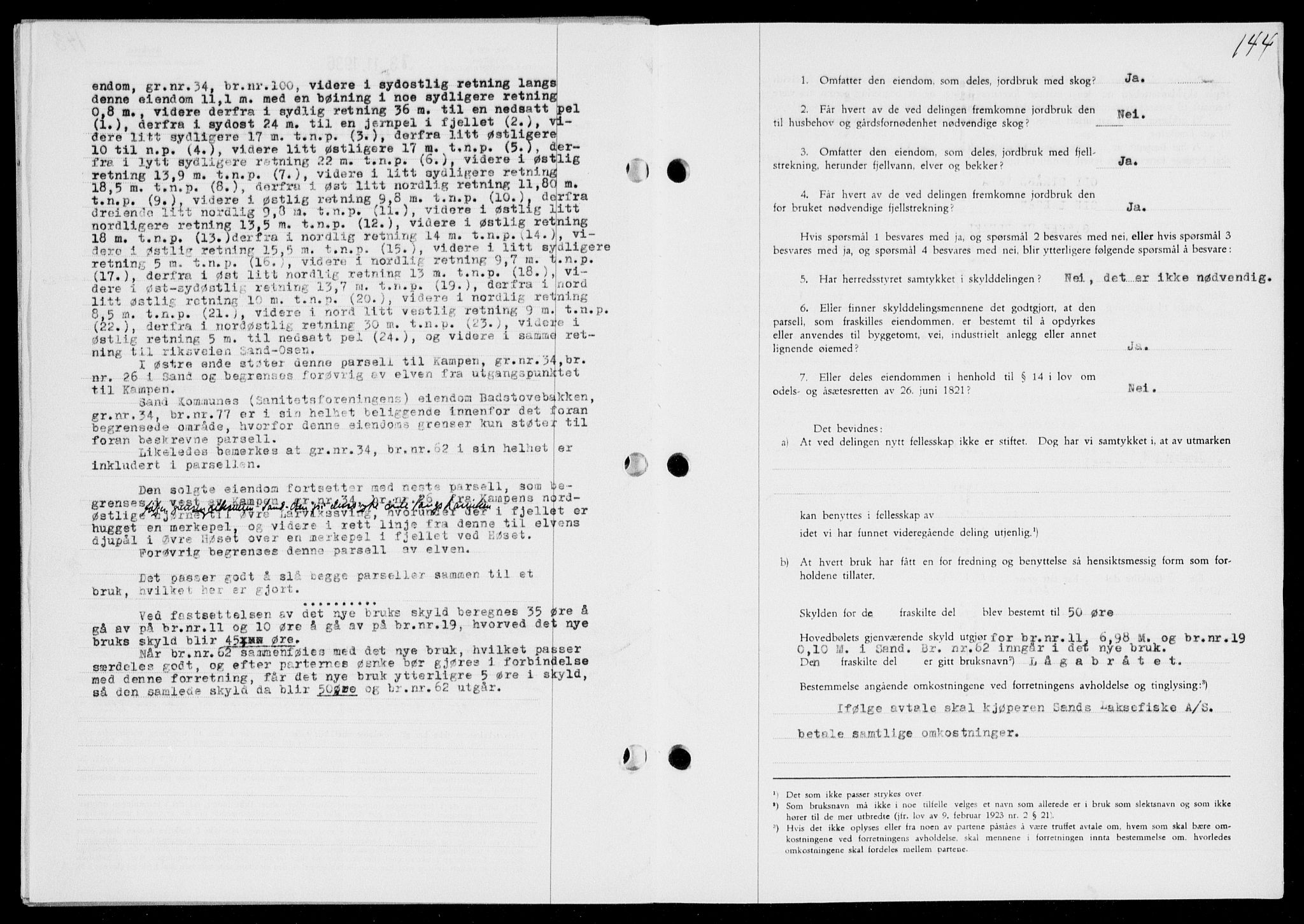 Ryfylke tingrett, SAST/A-100055/001/II/IIB/L0074: Mortgage book no. 53, 1936-1937, Diary no: : 1487/1936