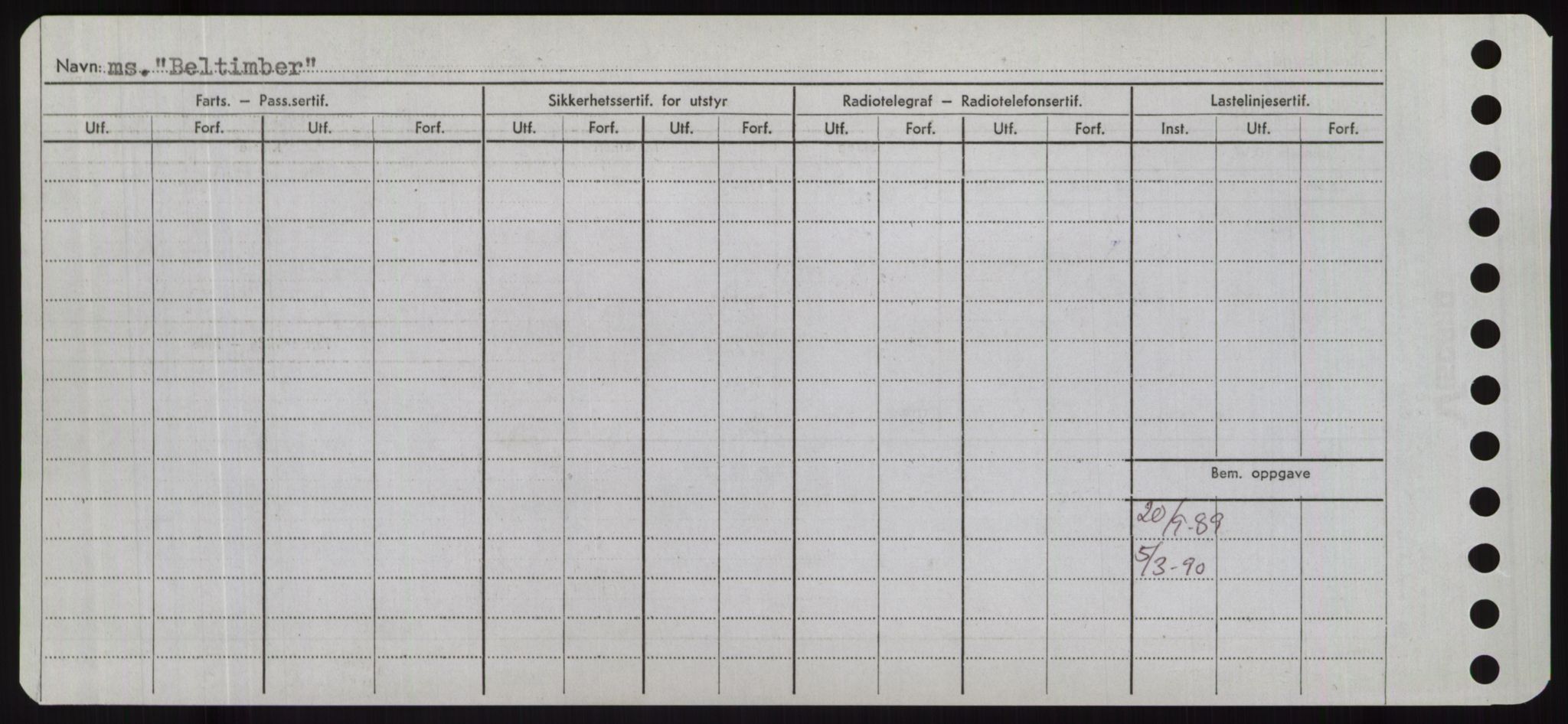 Sjøfartsdirektoratet med forløpere, Skipsmålingen, AV/RA-S-1627/H/Hd/L0003: Fartøy, B-Bev, p. 574