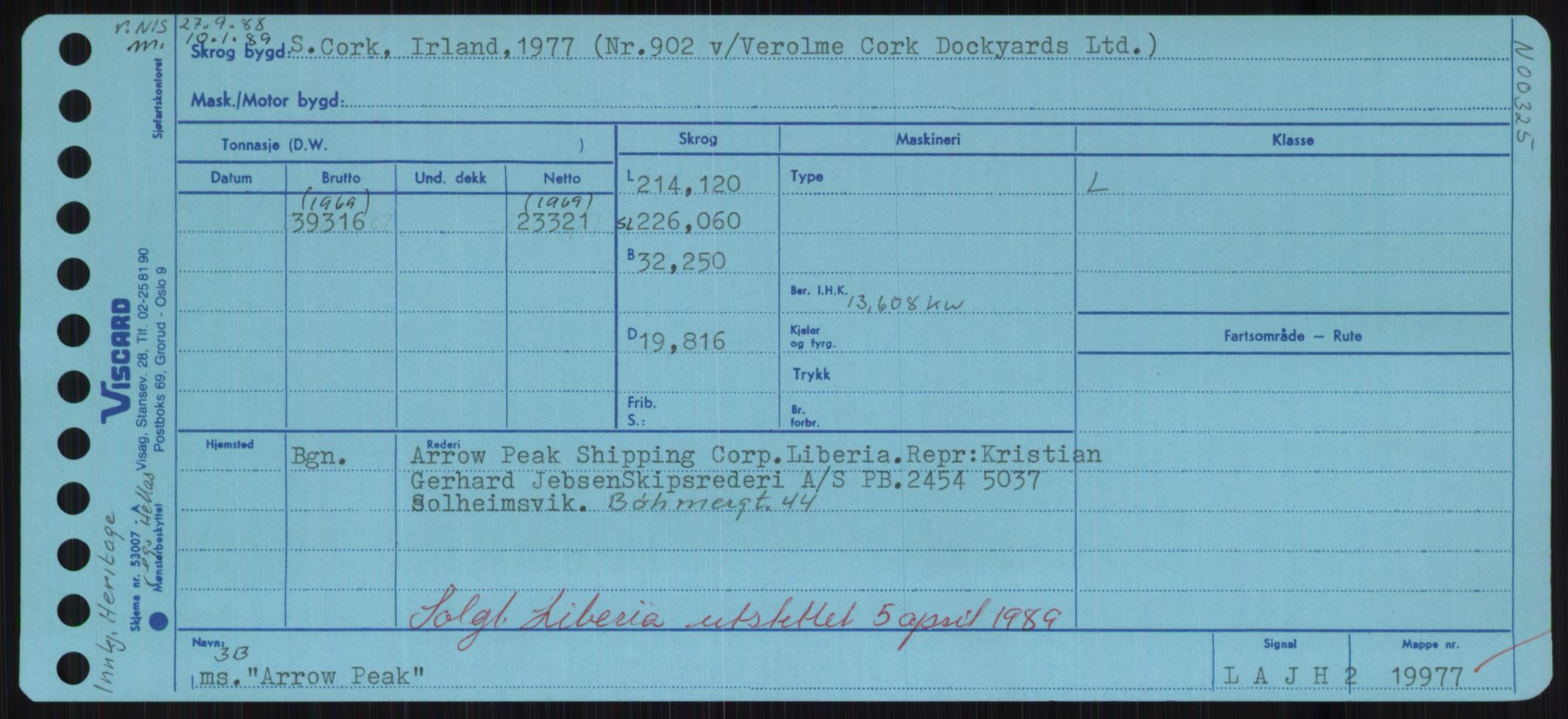 Sjøfartsdirektoratet med forløpere, Skipsmålingen, RA/S-1627/H/Hd/L0002: Fartøy, Apa-Axe, p. 201