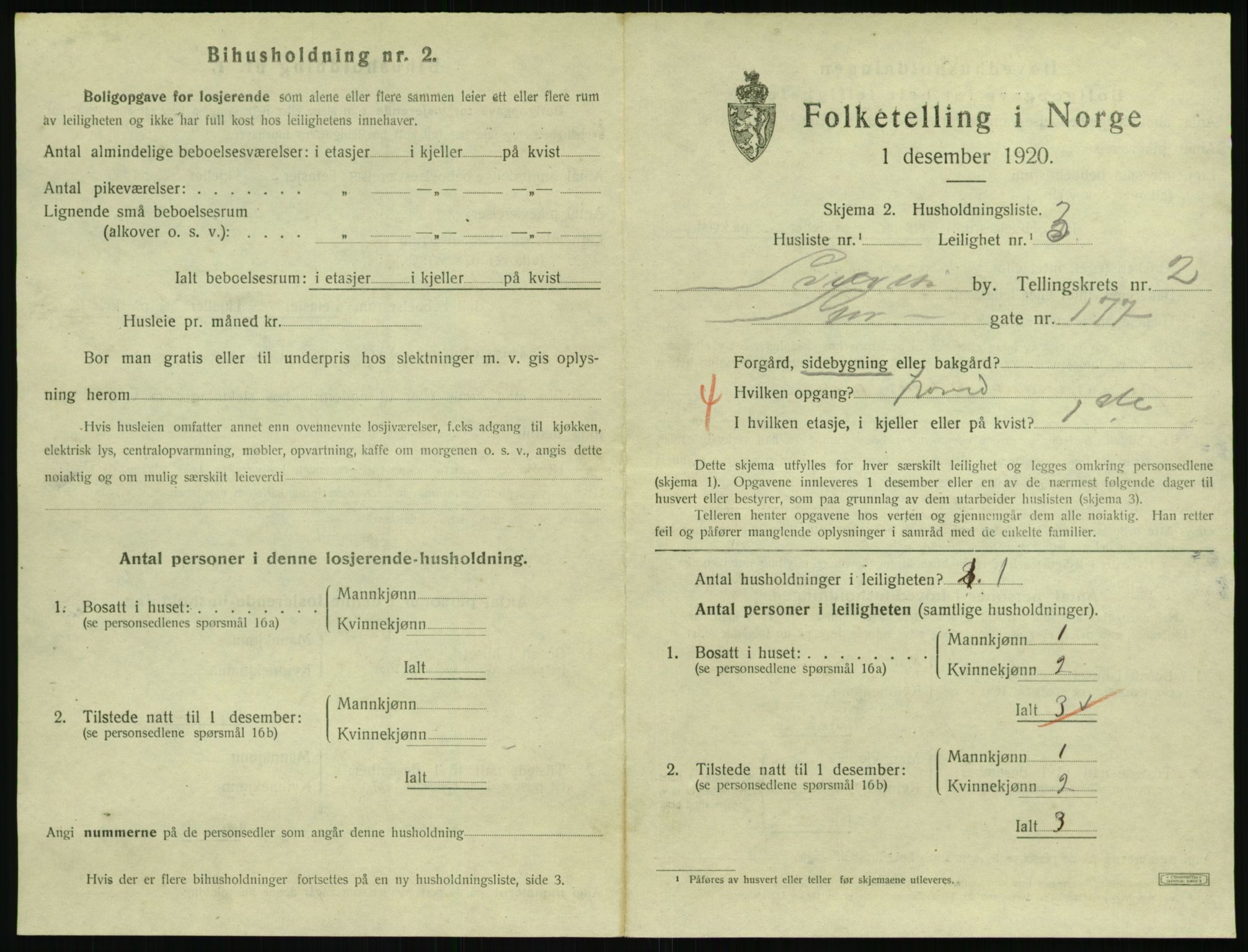 SAKO, 1920 census for Svelvik, 1920, p. 991